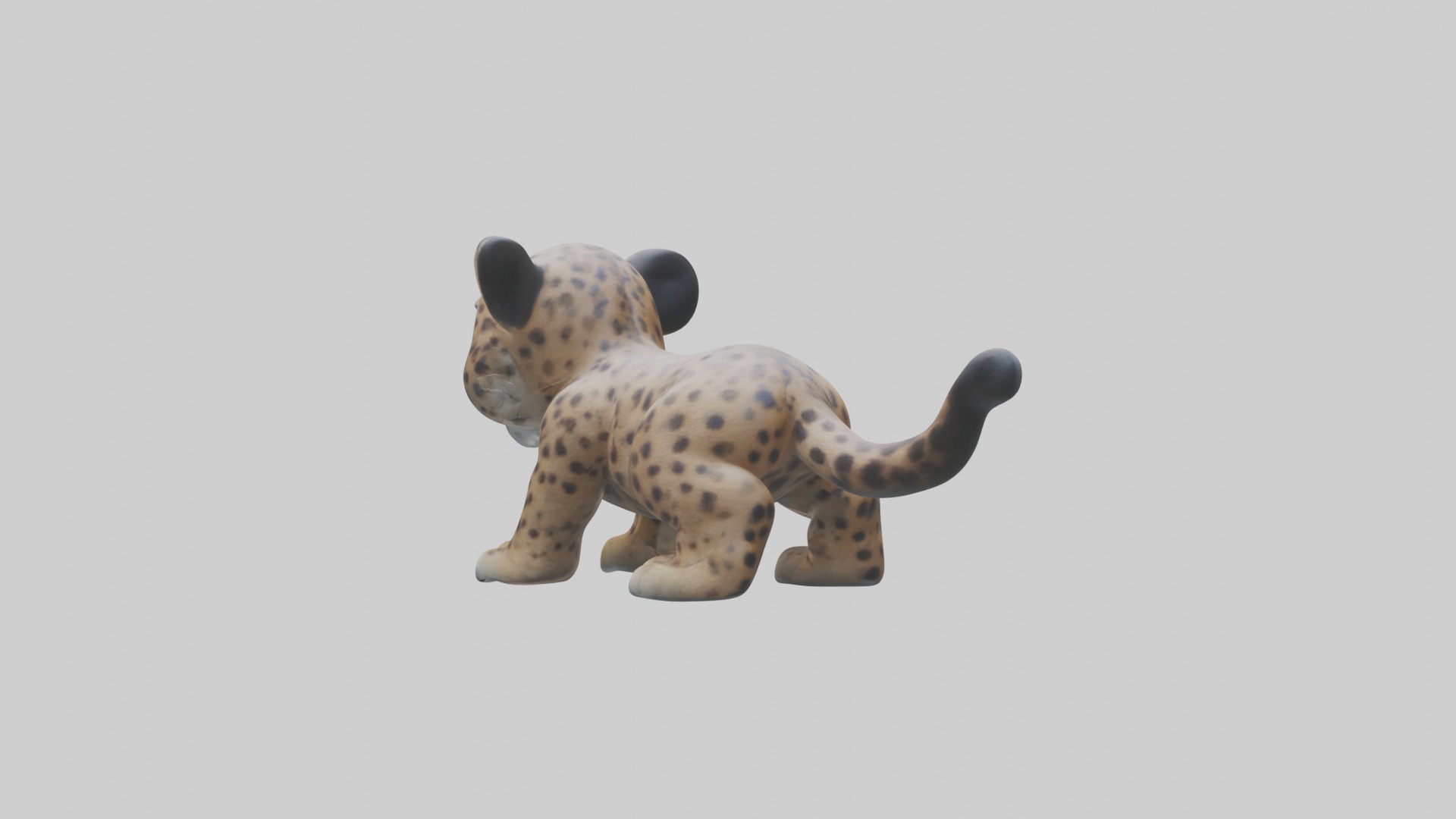 Babyjaguar Model 1 Low-poly 3D model_2