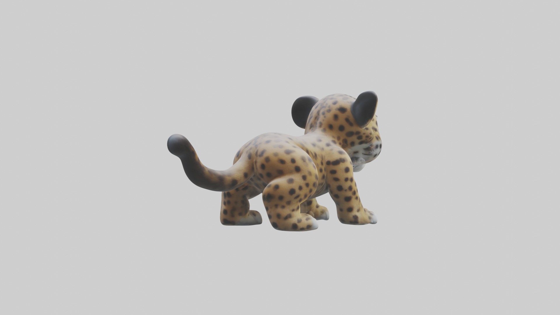 Babyjaguar Model 1 Low-poly 3D model_3