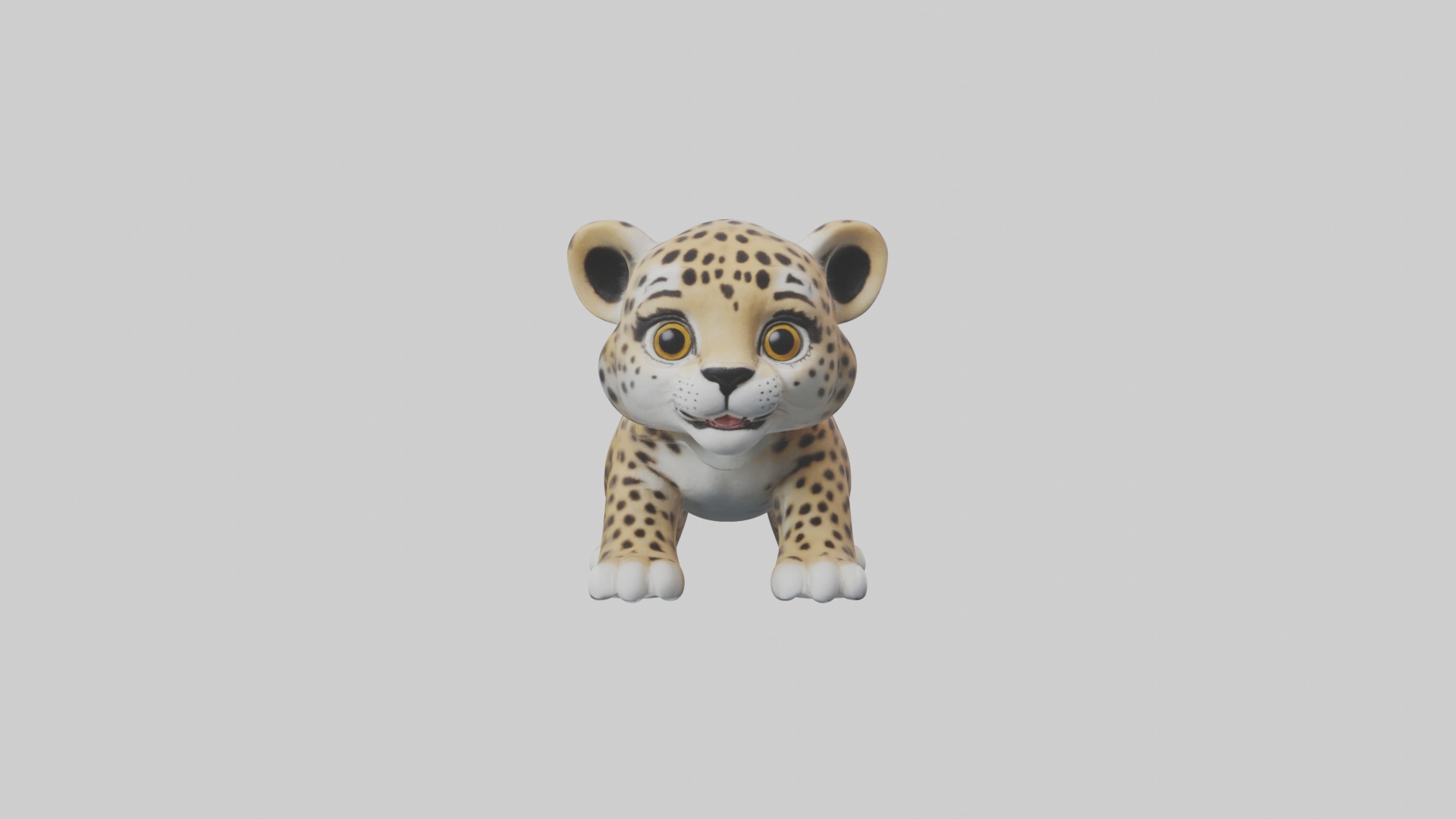 Babyjaguar Model 1 Low-poly 3D model_4