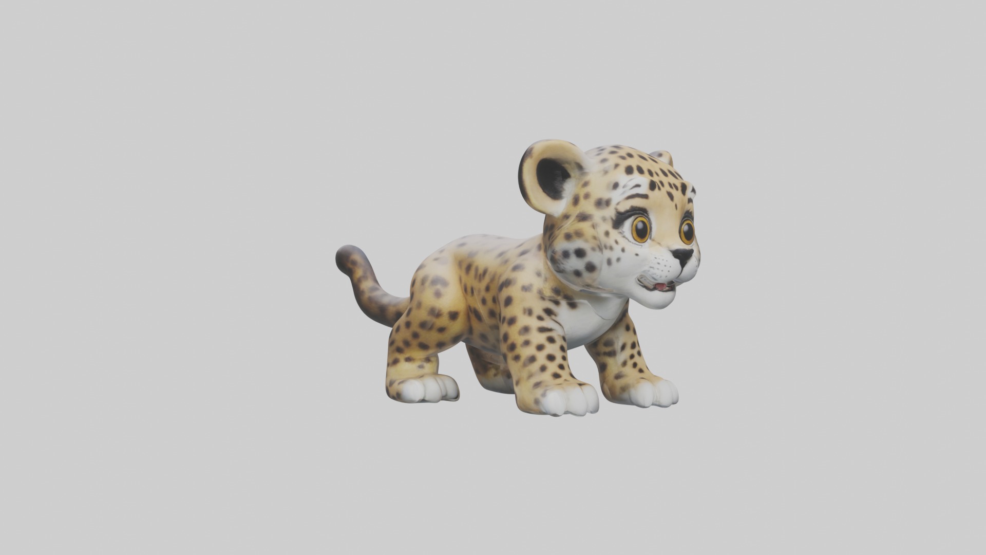 Babyjaguar Model 1 Low-poly 3D model_5