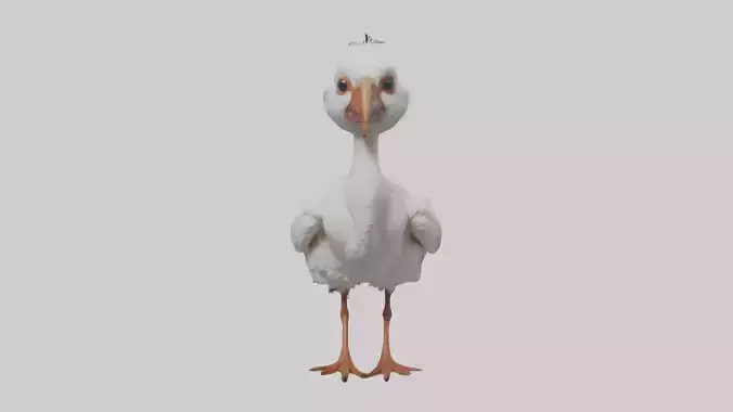 Babyibis Model 1 Low-poly 3D model