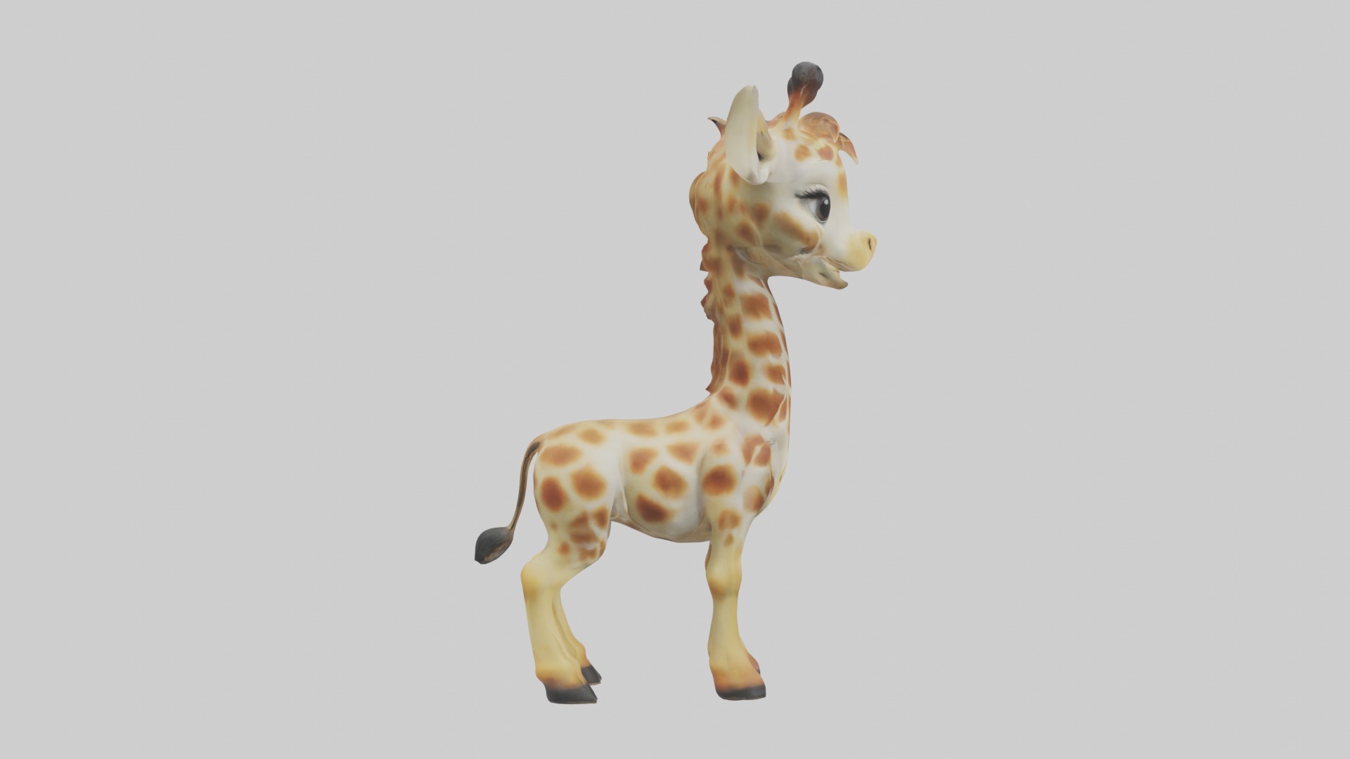 Babygiraffe Model 1 Low-poly 3D model_7
