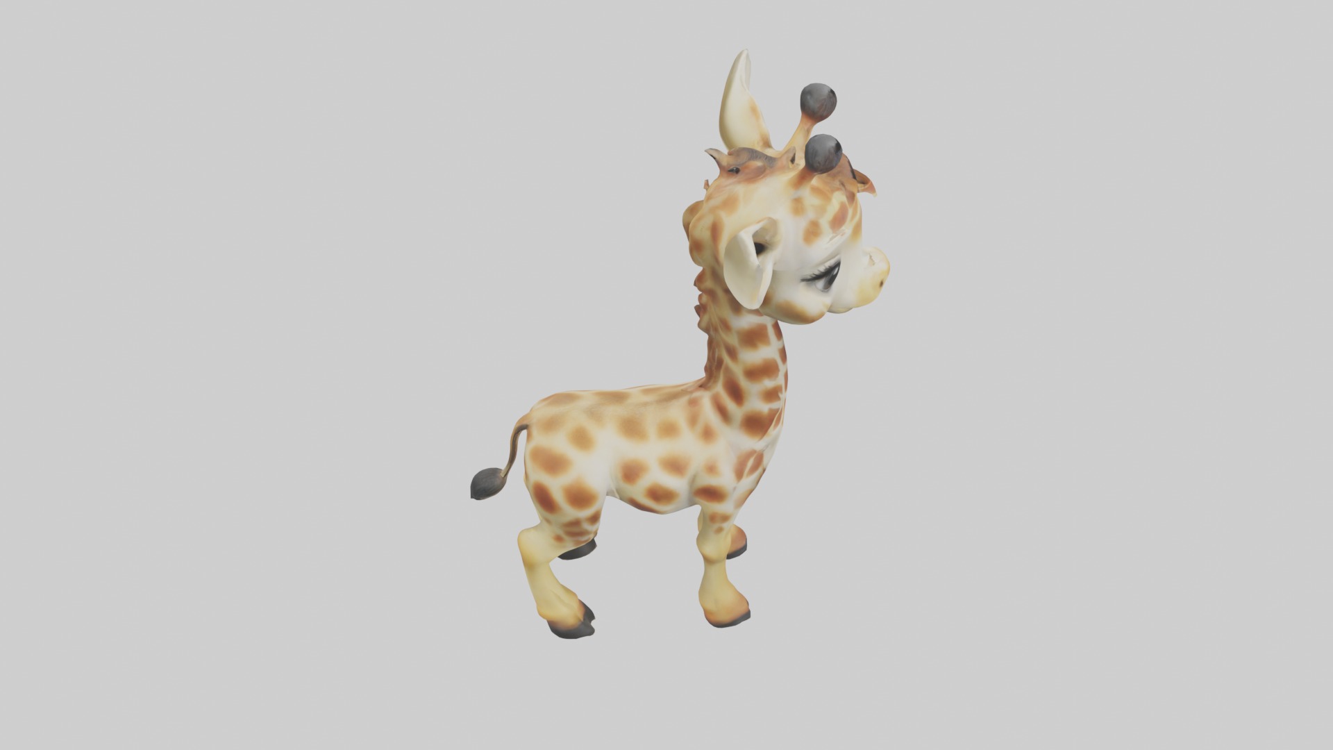 Babygiraffe Model 1 Low-poly 3D model_12