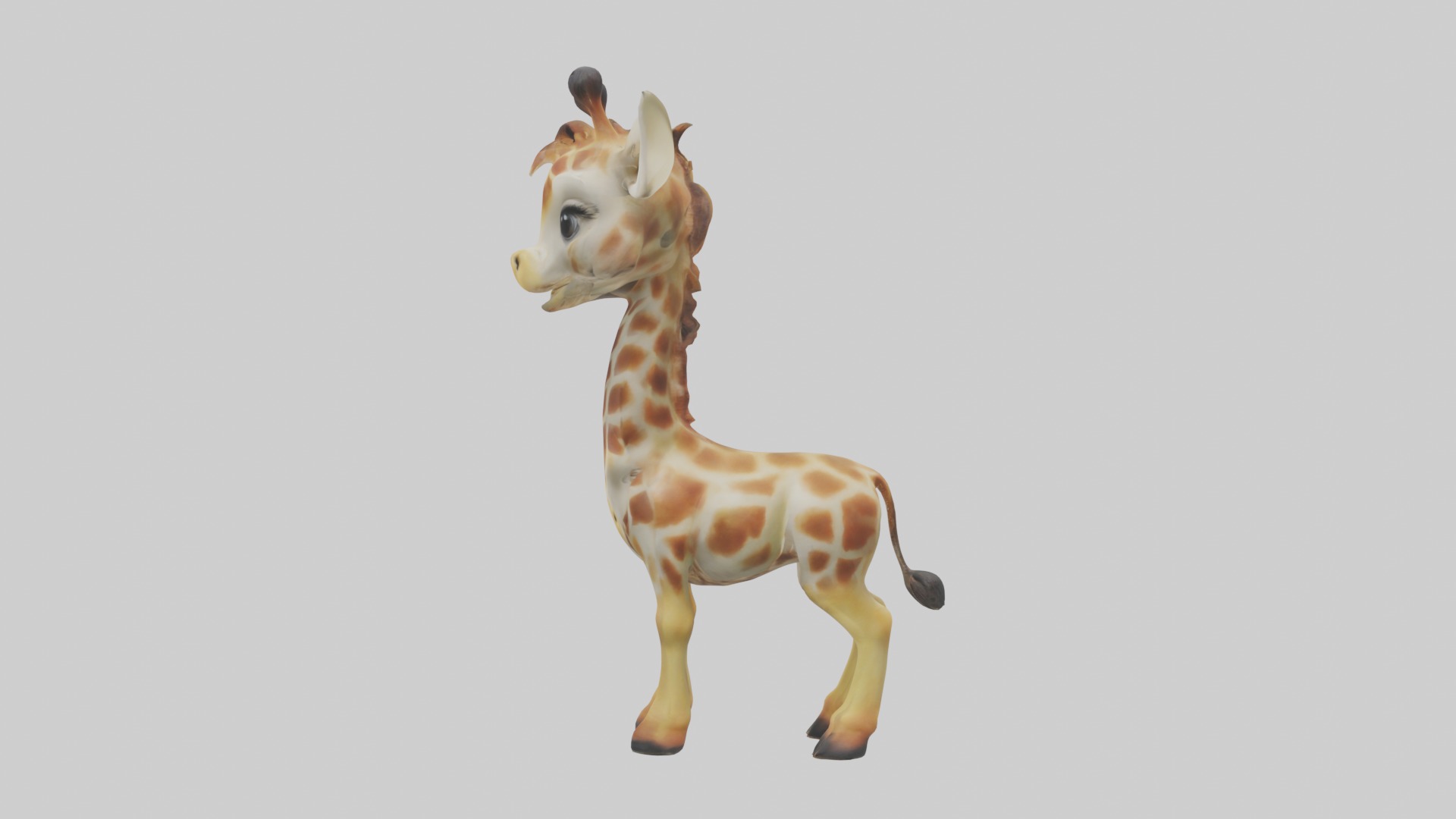 Babygiraffe Model 1 Low-poly 3D model_6