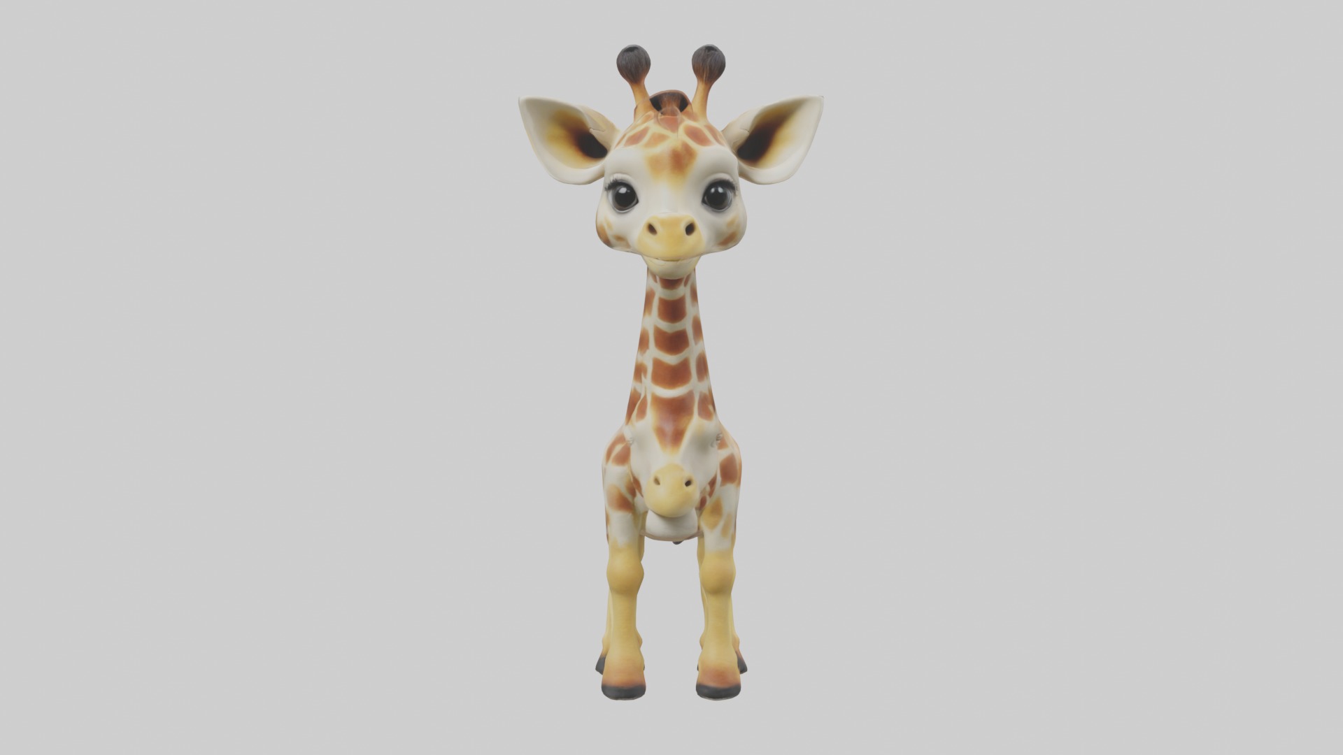 Babygiraffe Model 1 Low-poly 3D model_1