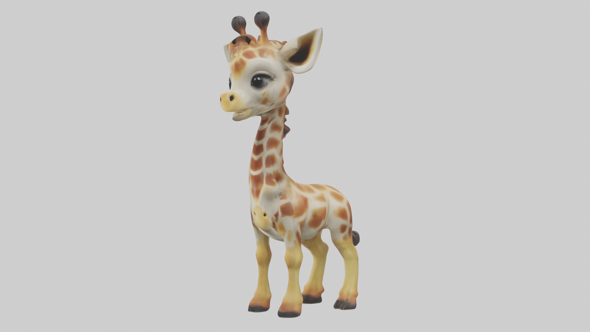 Babygiraffe Model 1 Low-poly 3D model_5