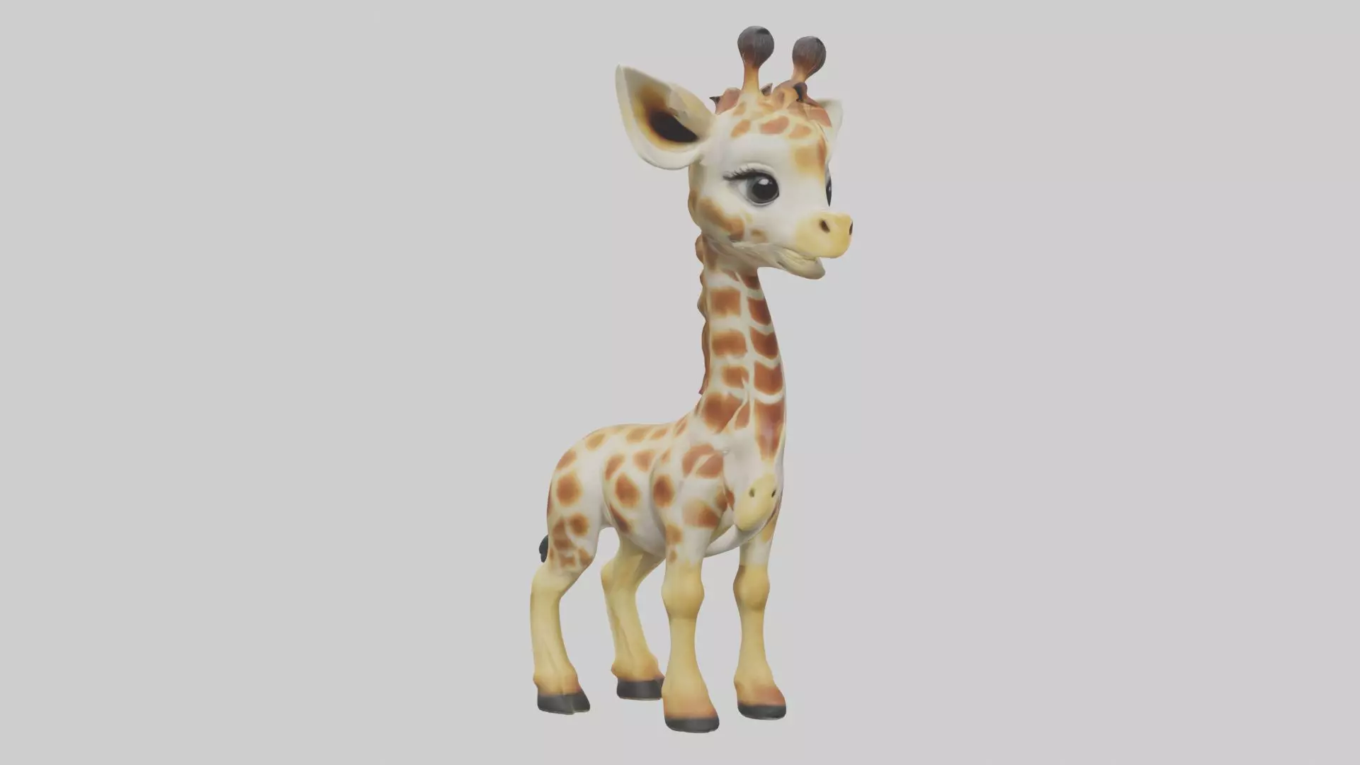 Babygiraffe Model 1 Low-poly 3D model_0