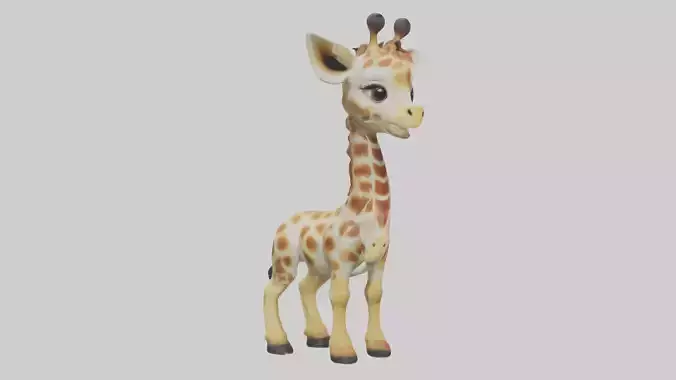 Babygiraffe Model 1 Low-poly 3D model