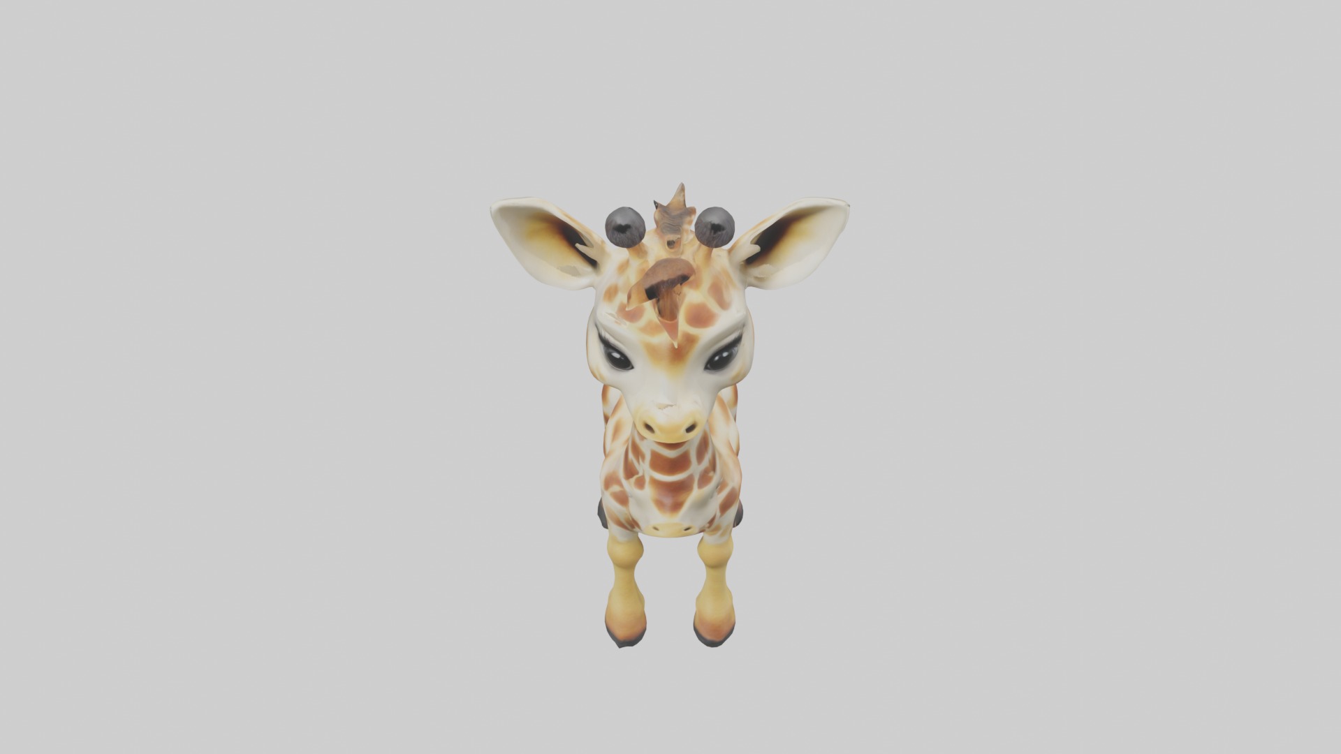 Babygiraffe Model 1 Low-poly 3D model_10