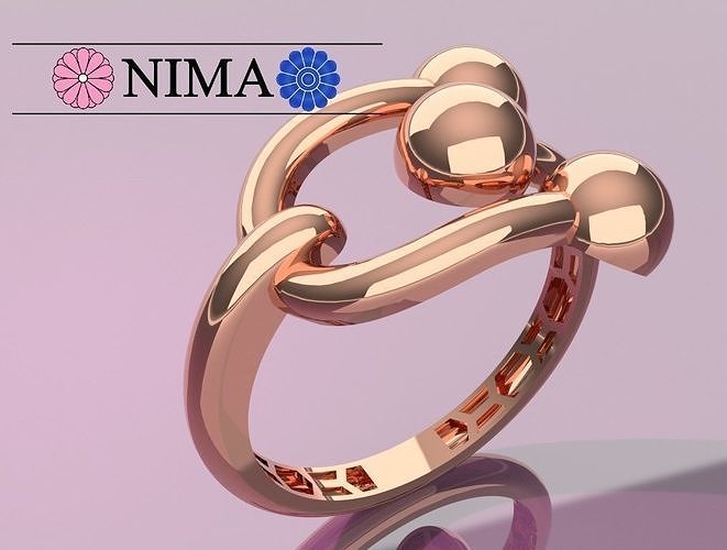 RING  3 SPHERE  SMALL 3D print model