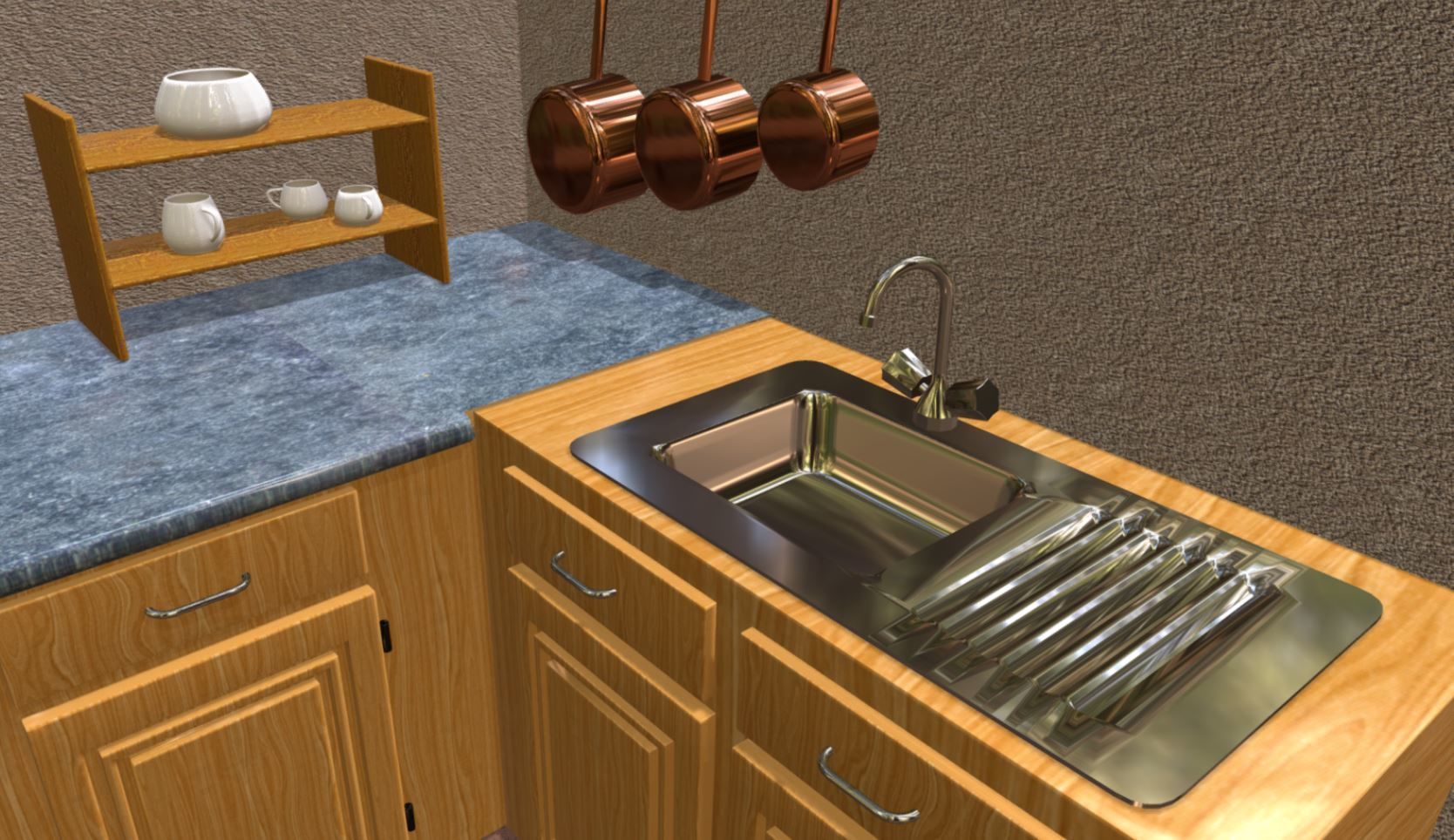 Kitchen 3D model_4