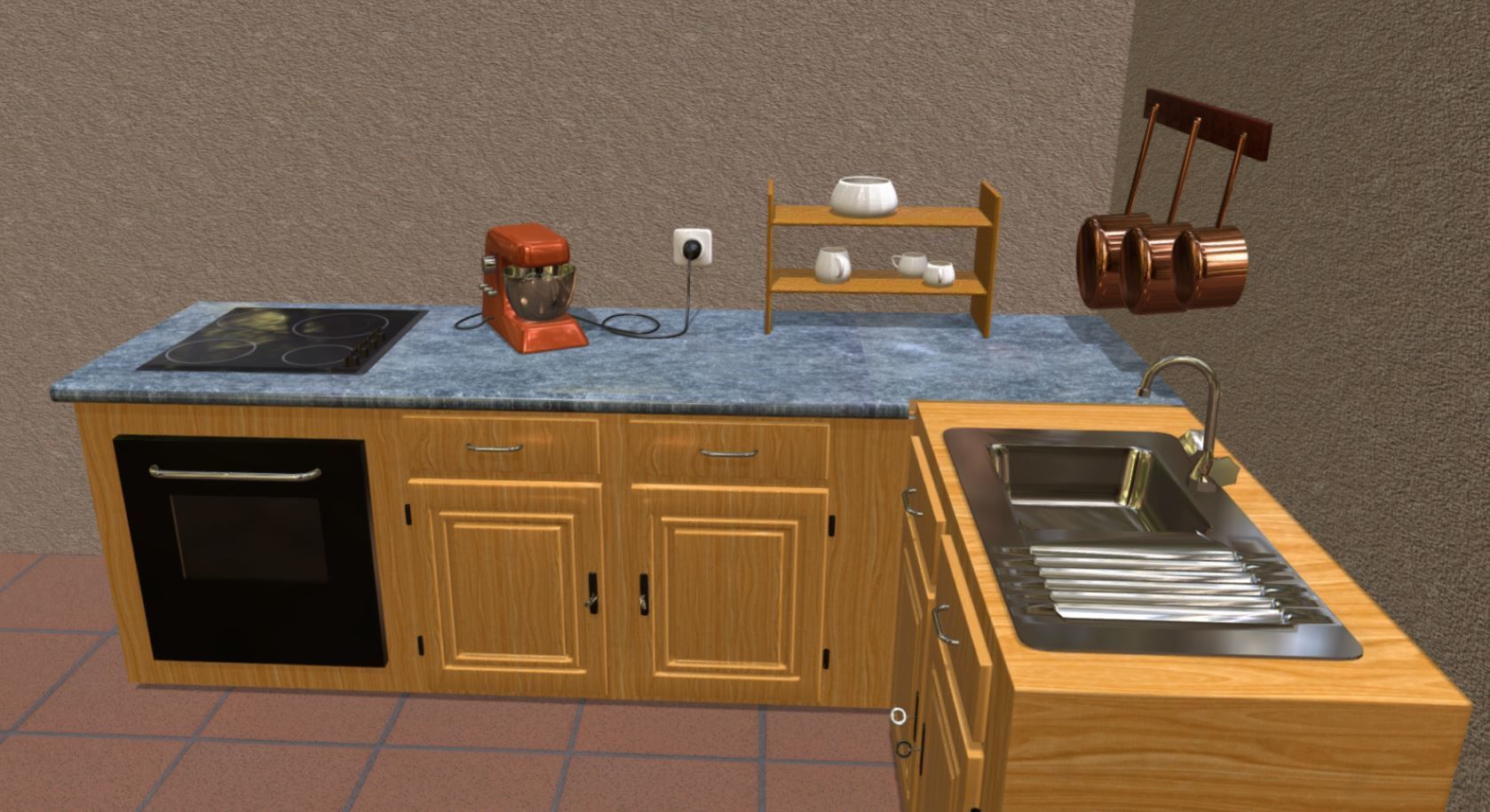 Kitchen 3D model_3
