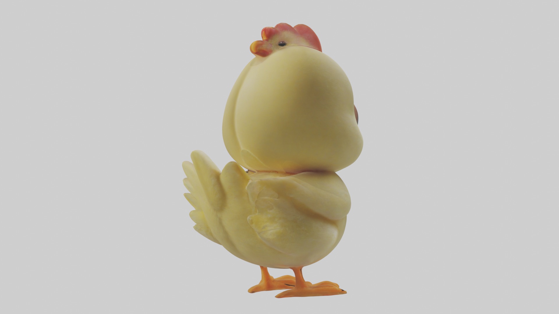 Babychicken Model 1 Low-poly 3D model_4