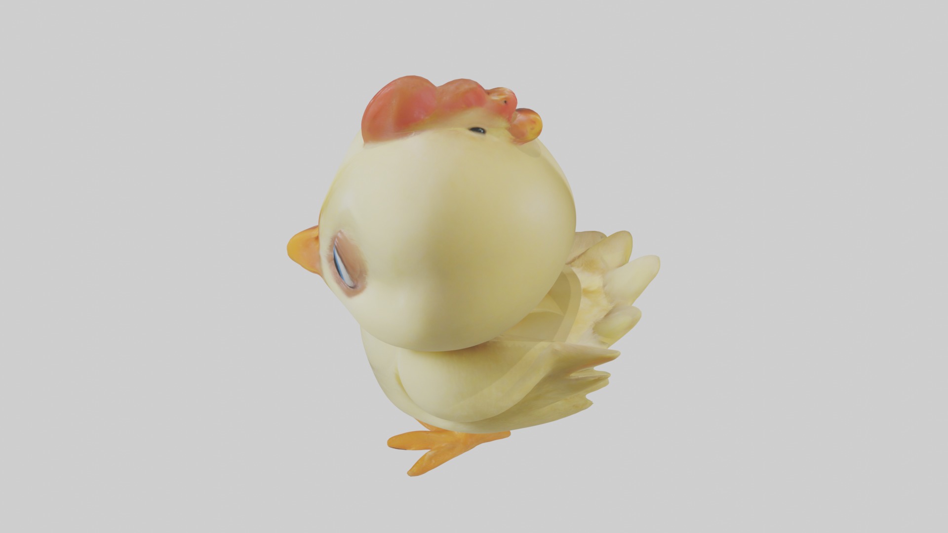 Babychicken Model 1 Low-poly 3D model_11