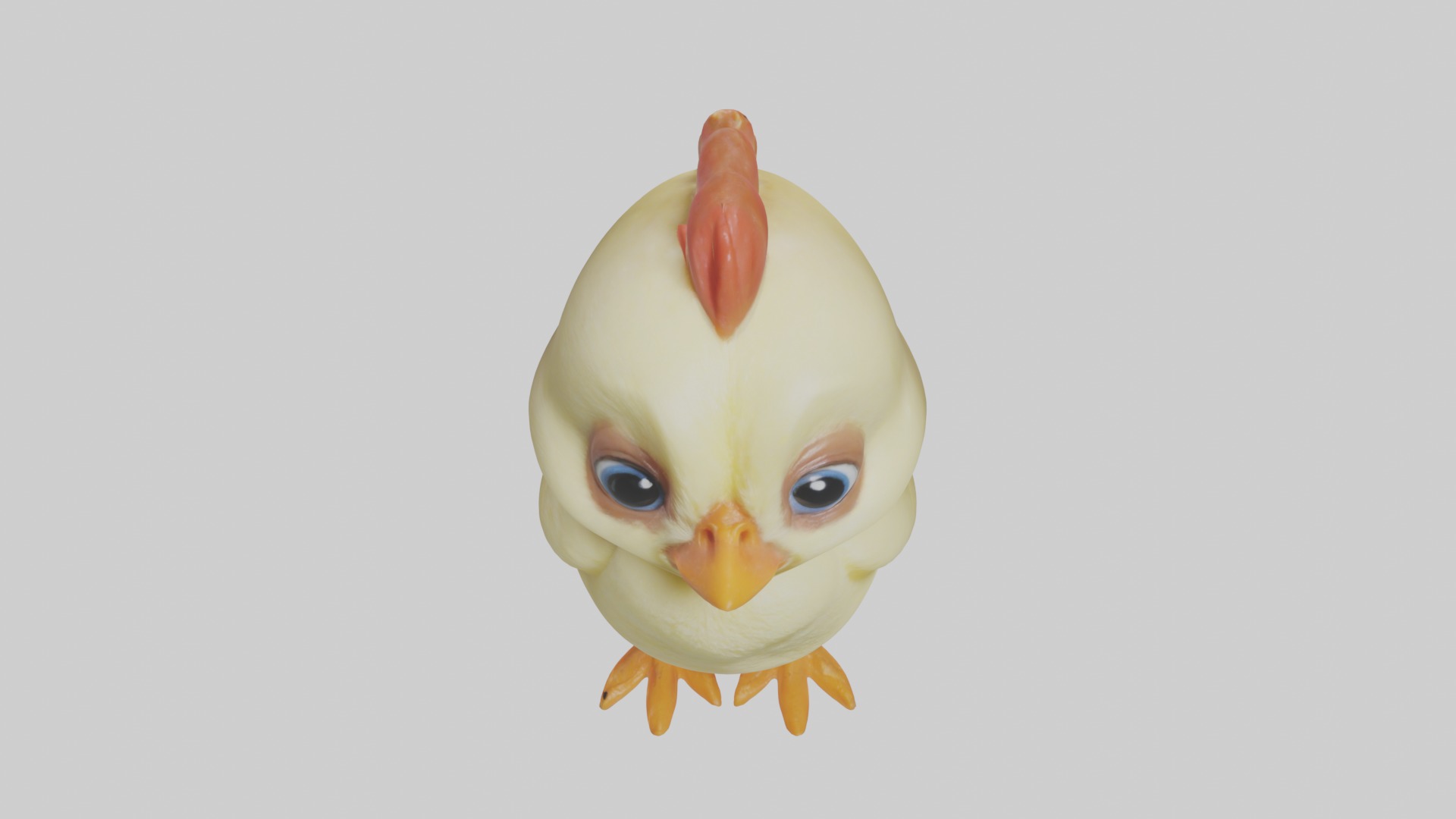 Babychicken Model 1 Low-poly 3D model_10