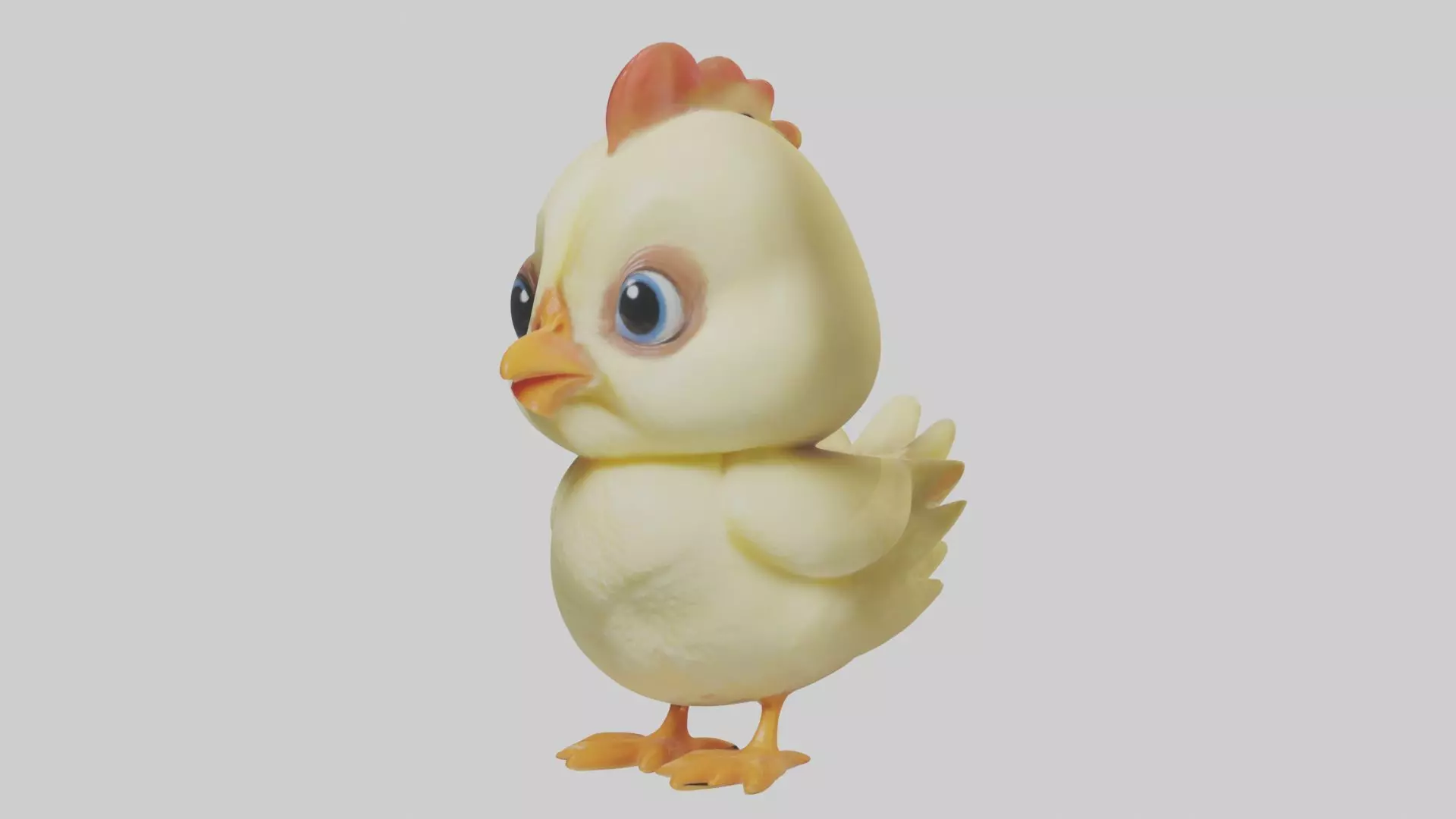 Babychicken Model 1 Low-poly 3D model_0