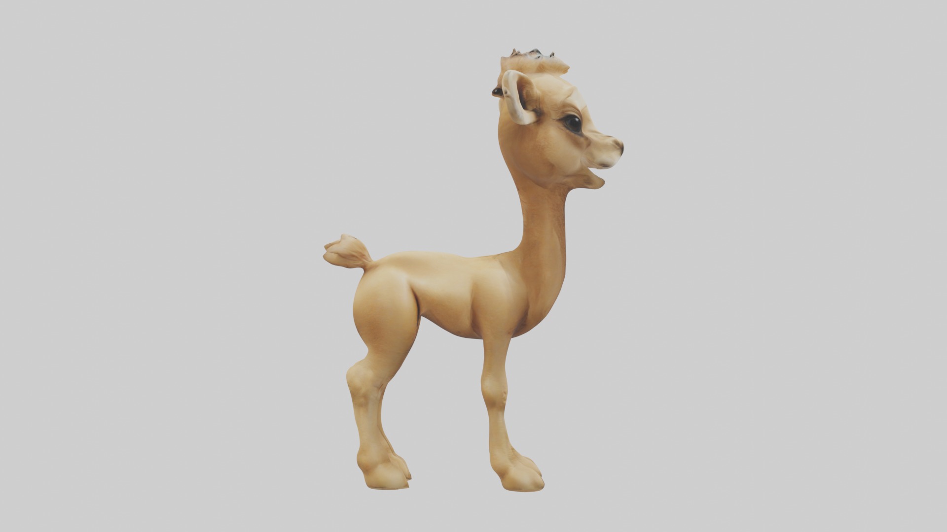 Babycamel Model 1 Low-poly 3D model_7