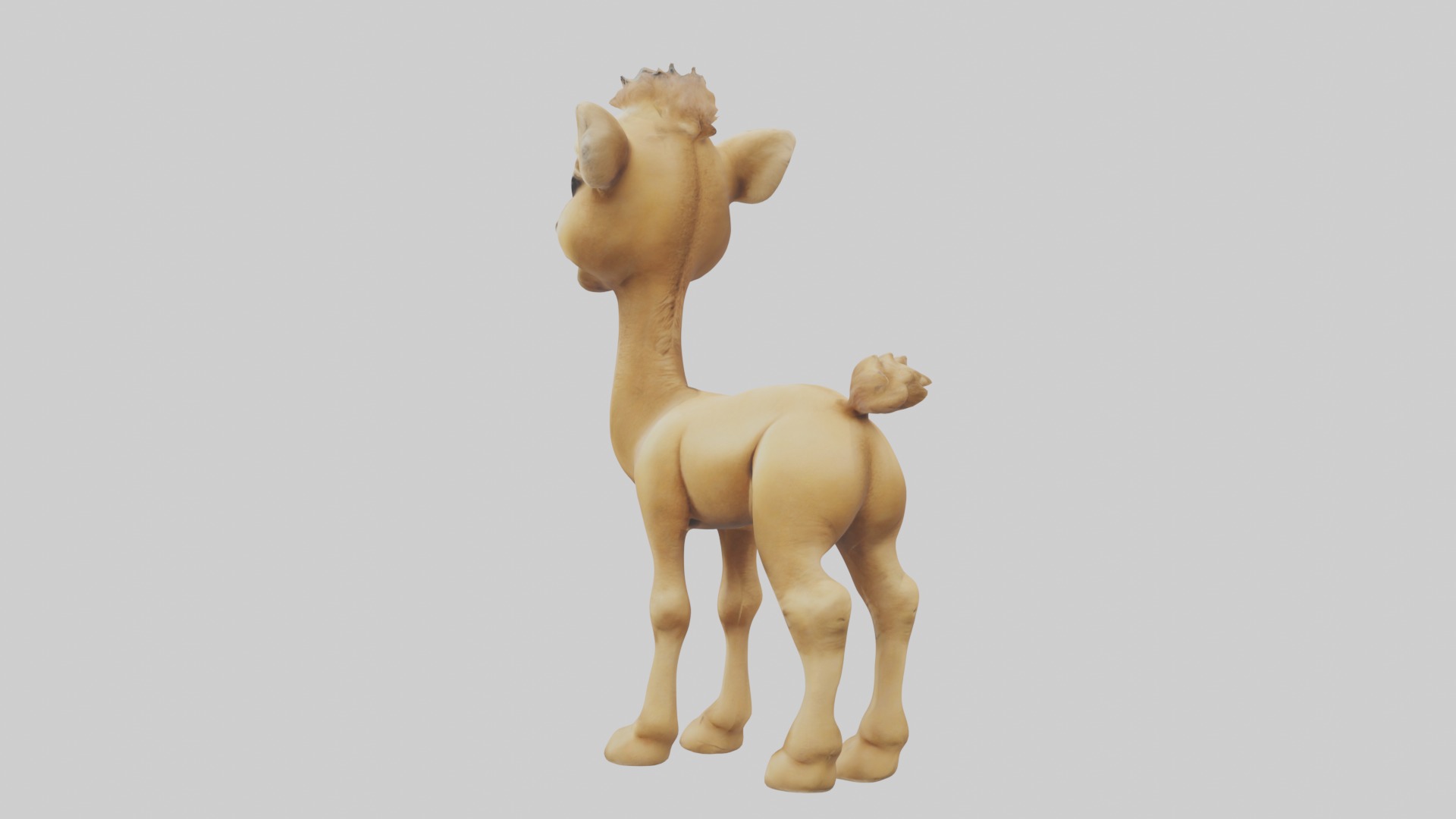 Babycamel Model 1 Low-poly 3D model_3