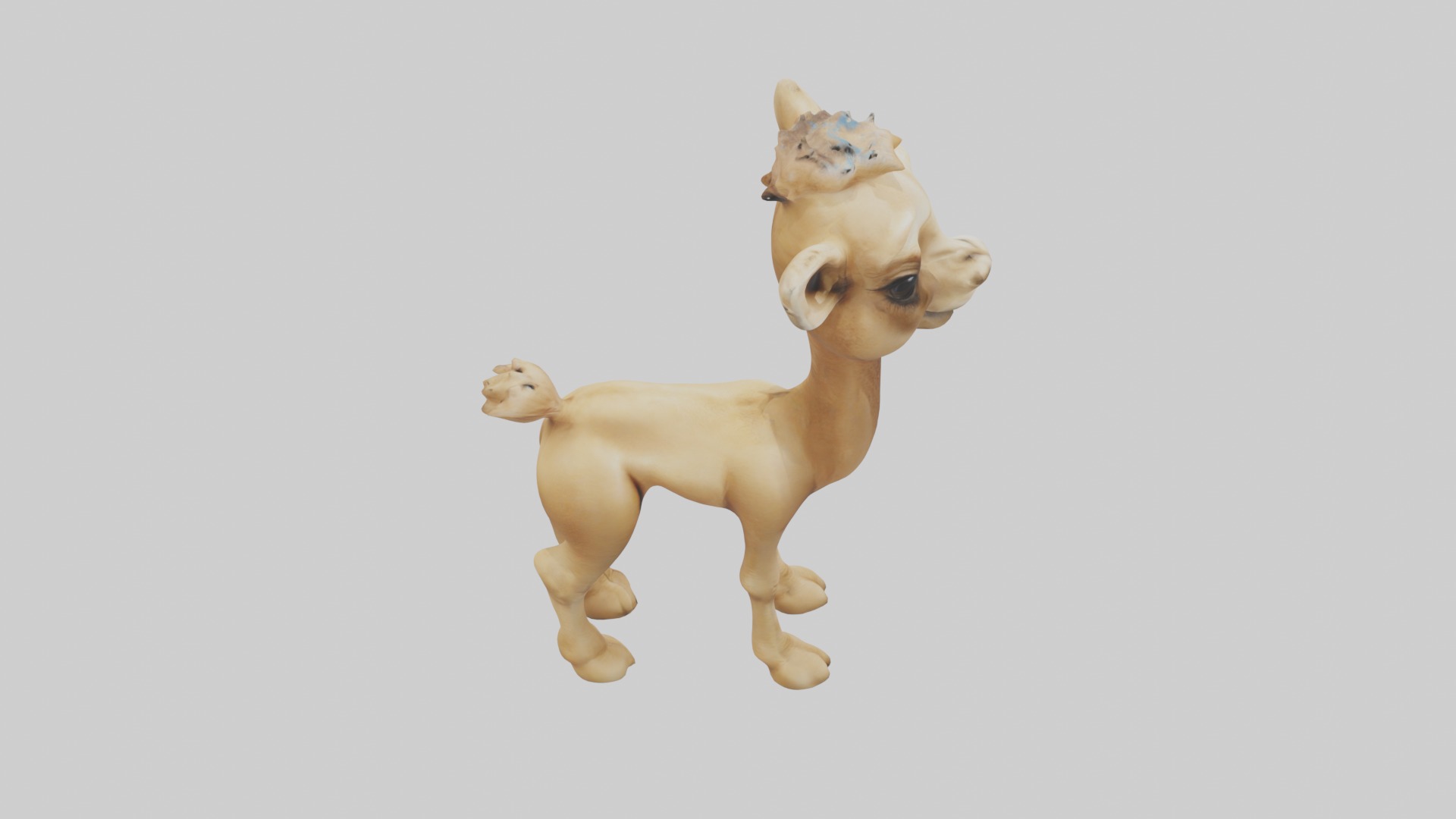 Babycamel Model 1 Low-poly 3D model_12