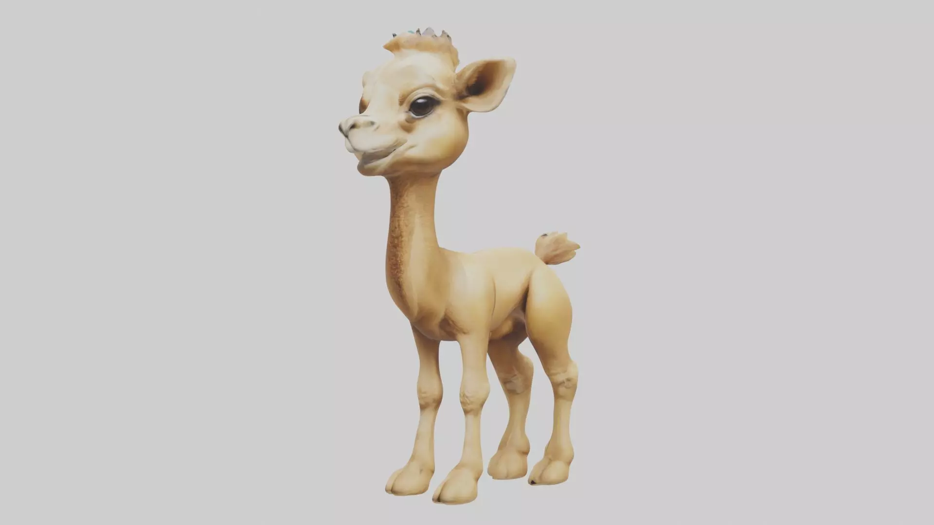 Babycamel Model 1 Low-poly 3D model_0