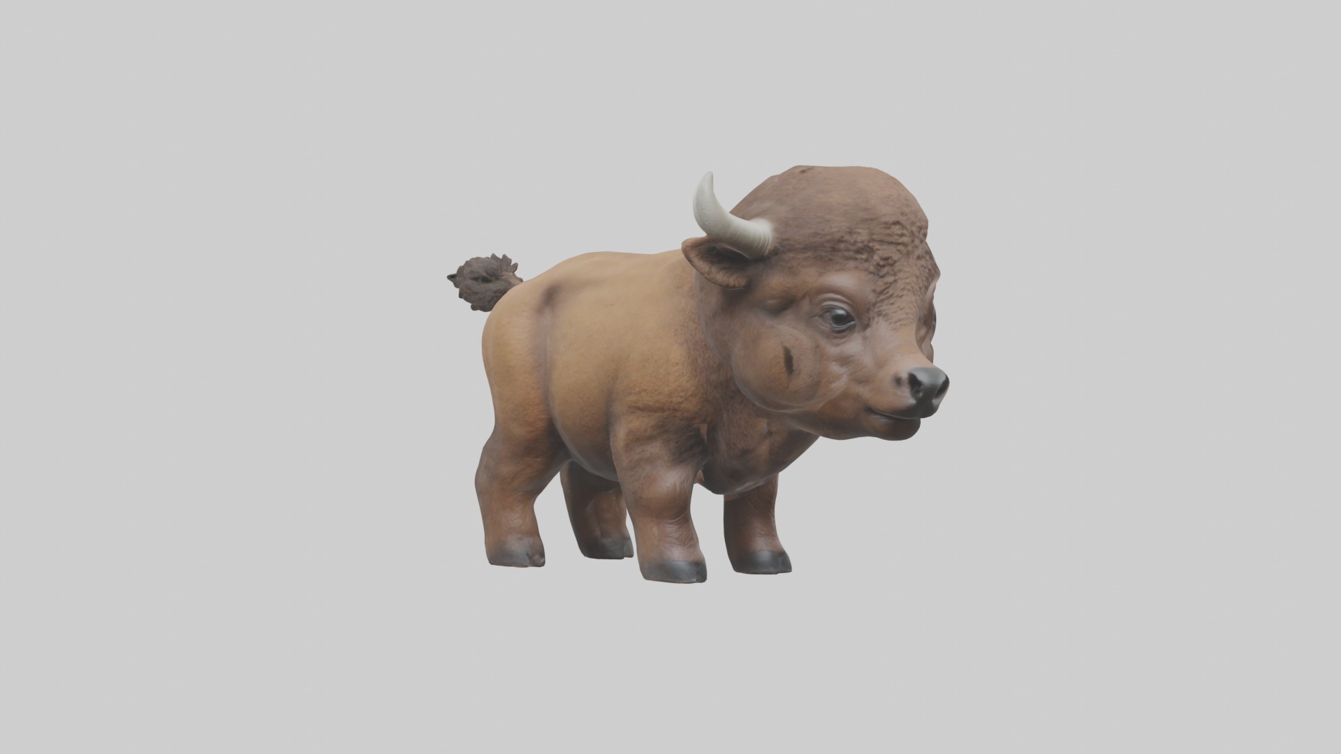 Babybison Model 1 Low-poly 3D model_5