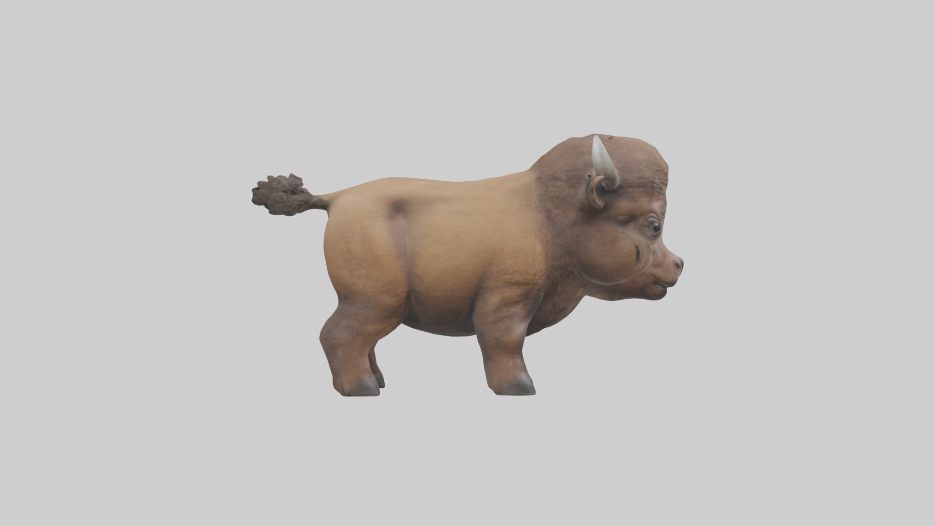 Babybison Model 1 Low-poly 3D model_7