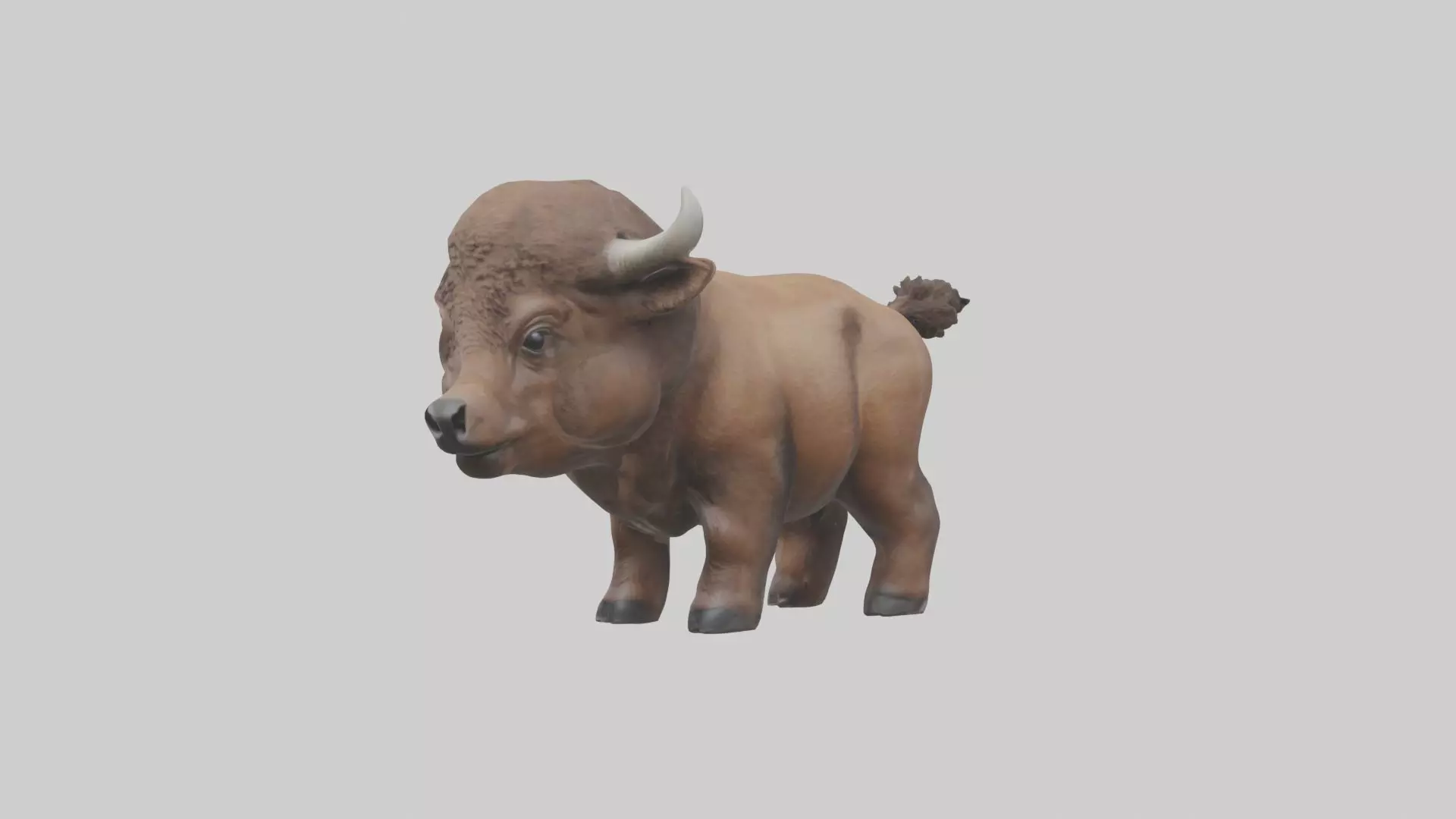 Babybison Model 1 Low-poly 3D model_0