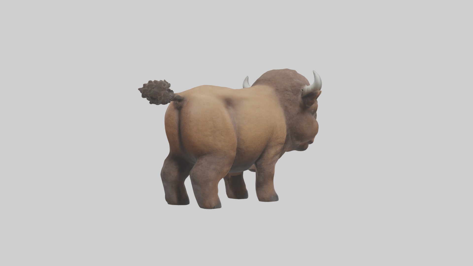 Babybison Model 1 Low-poly 3D model_3
