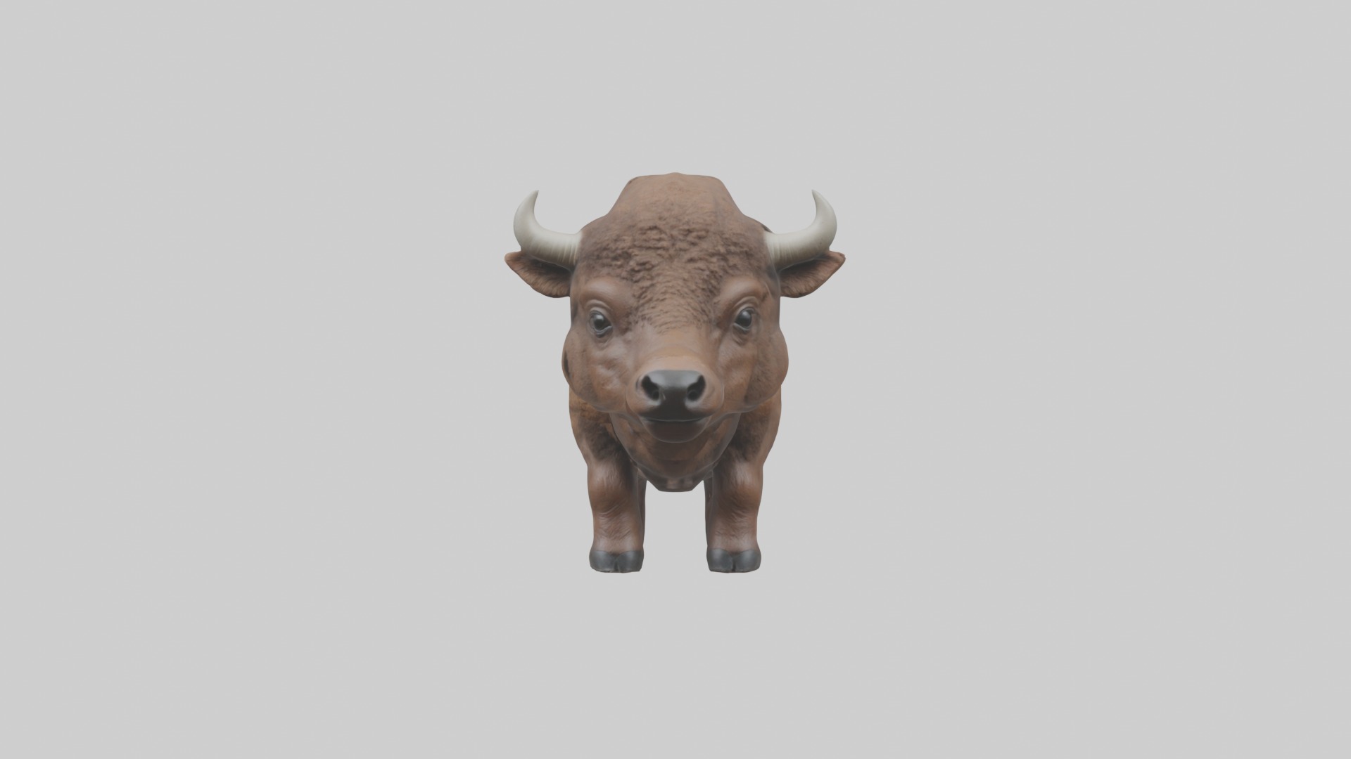 Babybison Model 1 Low-poly 3D model_4