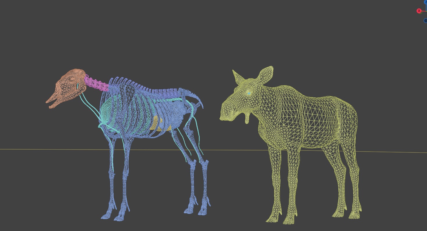 AlcesAmericanusGigas Free low-poly 3D model_1