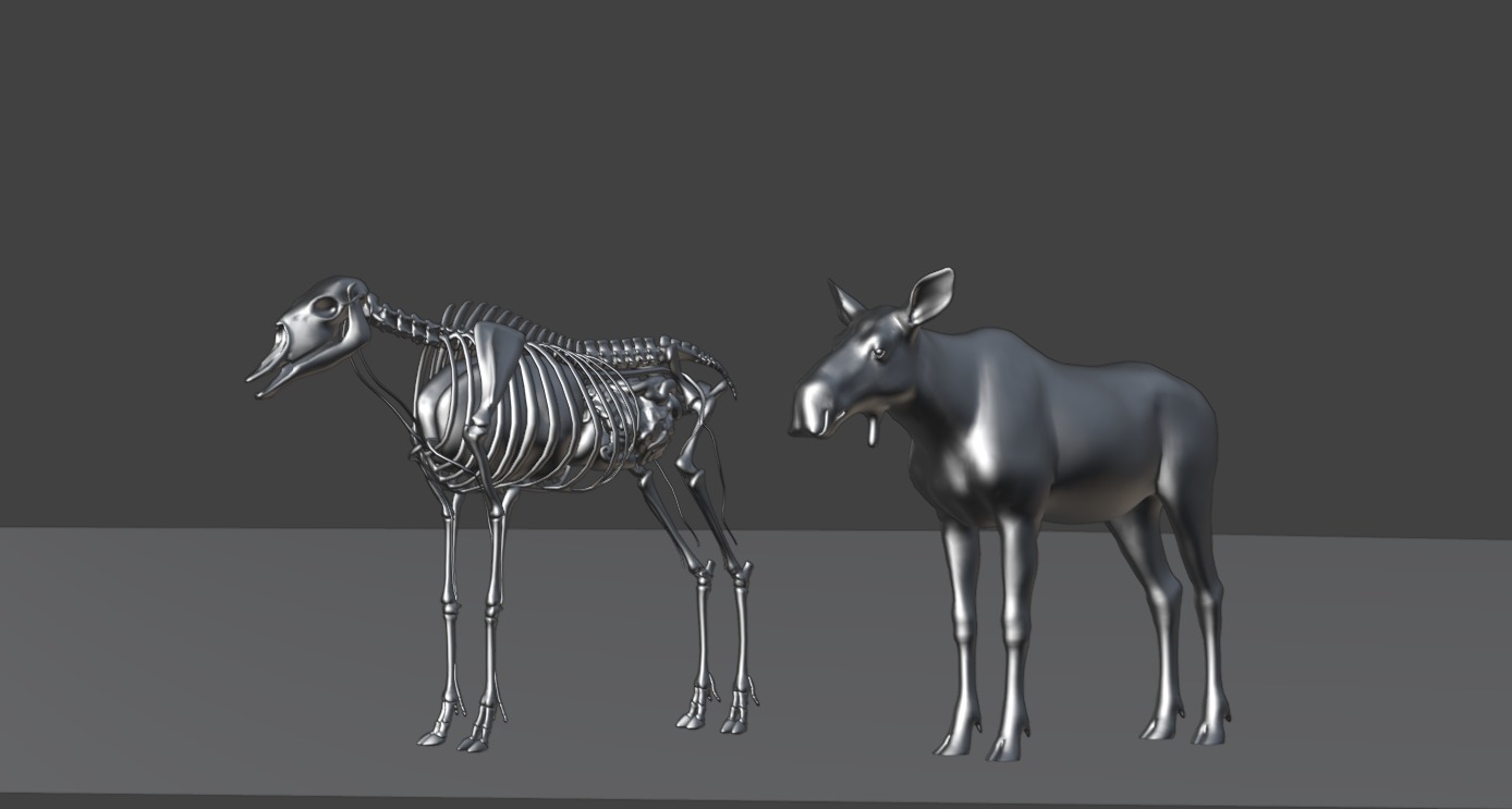 AlcesAmericanusGigas Free low-poly 3D model_2