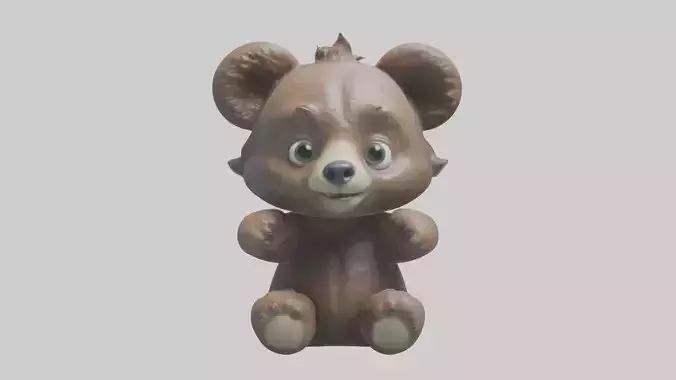 Babybear Model 1 Low-poly 3D model