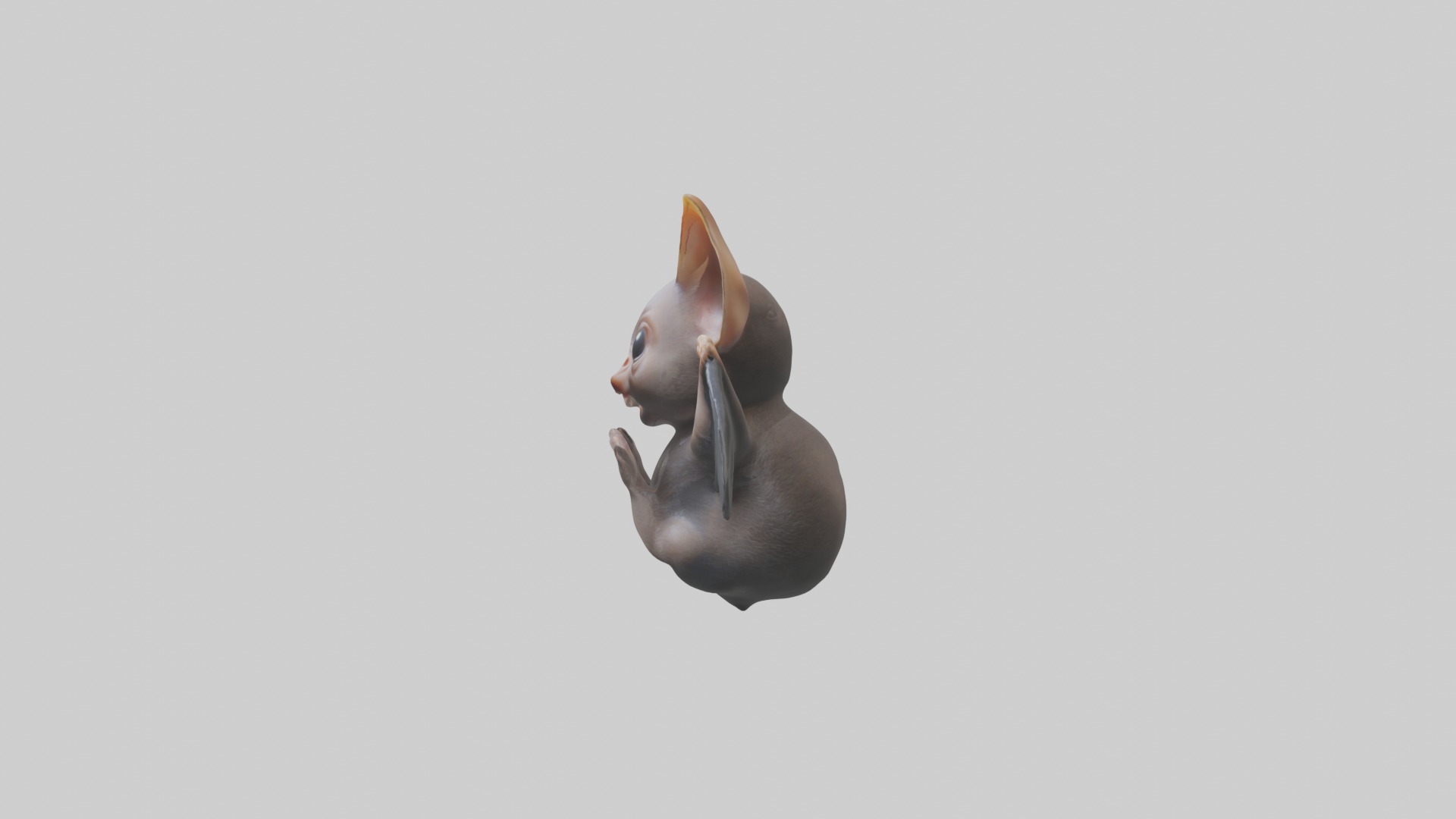 Babybat Model 1 Low-poly 3D model_6