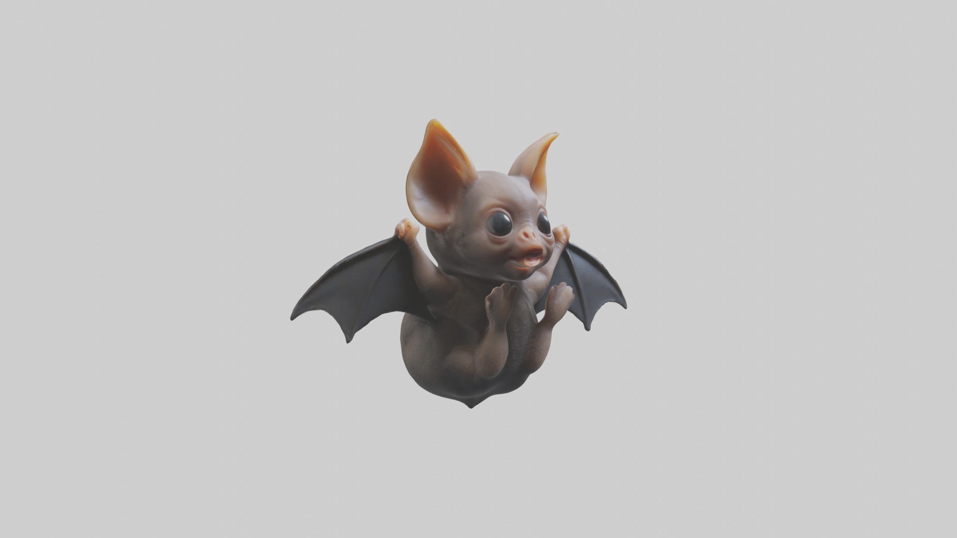Babybat Model 1 Low-poly 3D model_5