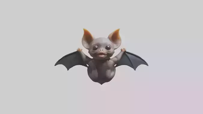 Babybat Model 1 Low-poly 3D model