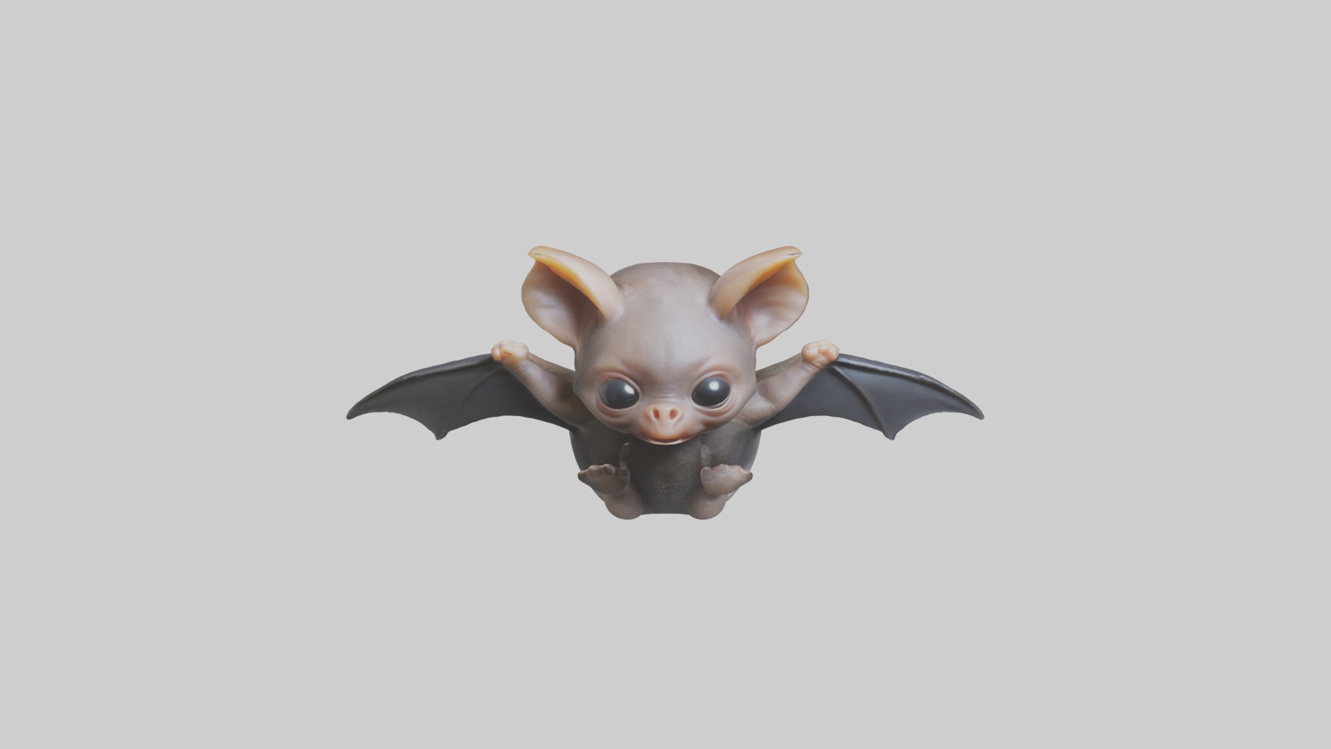 Babybat Model 1 Low-poly 3D model_10
