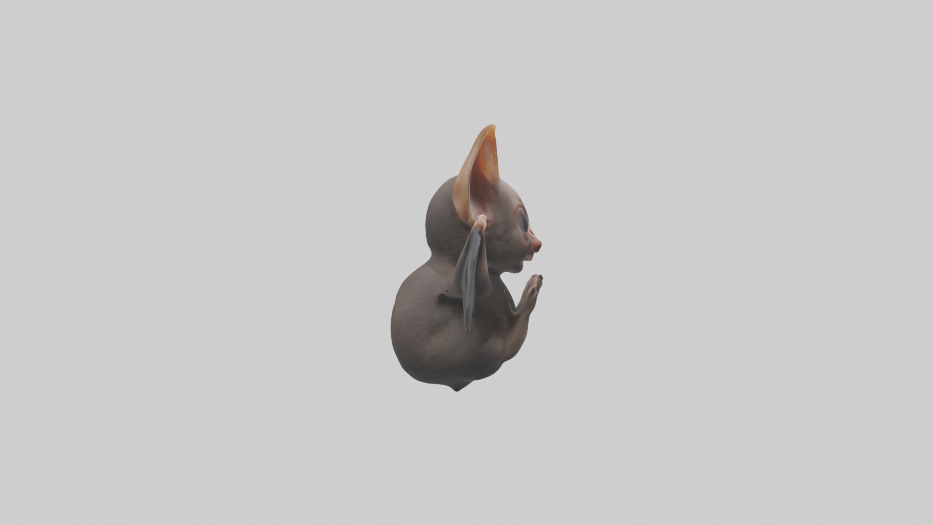 Babybat Model 1 Low-poly 3D model_7