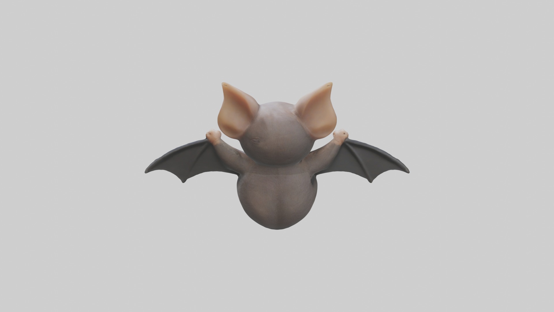 Babybat Model 1 Low-poly 3D model_9