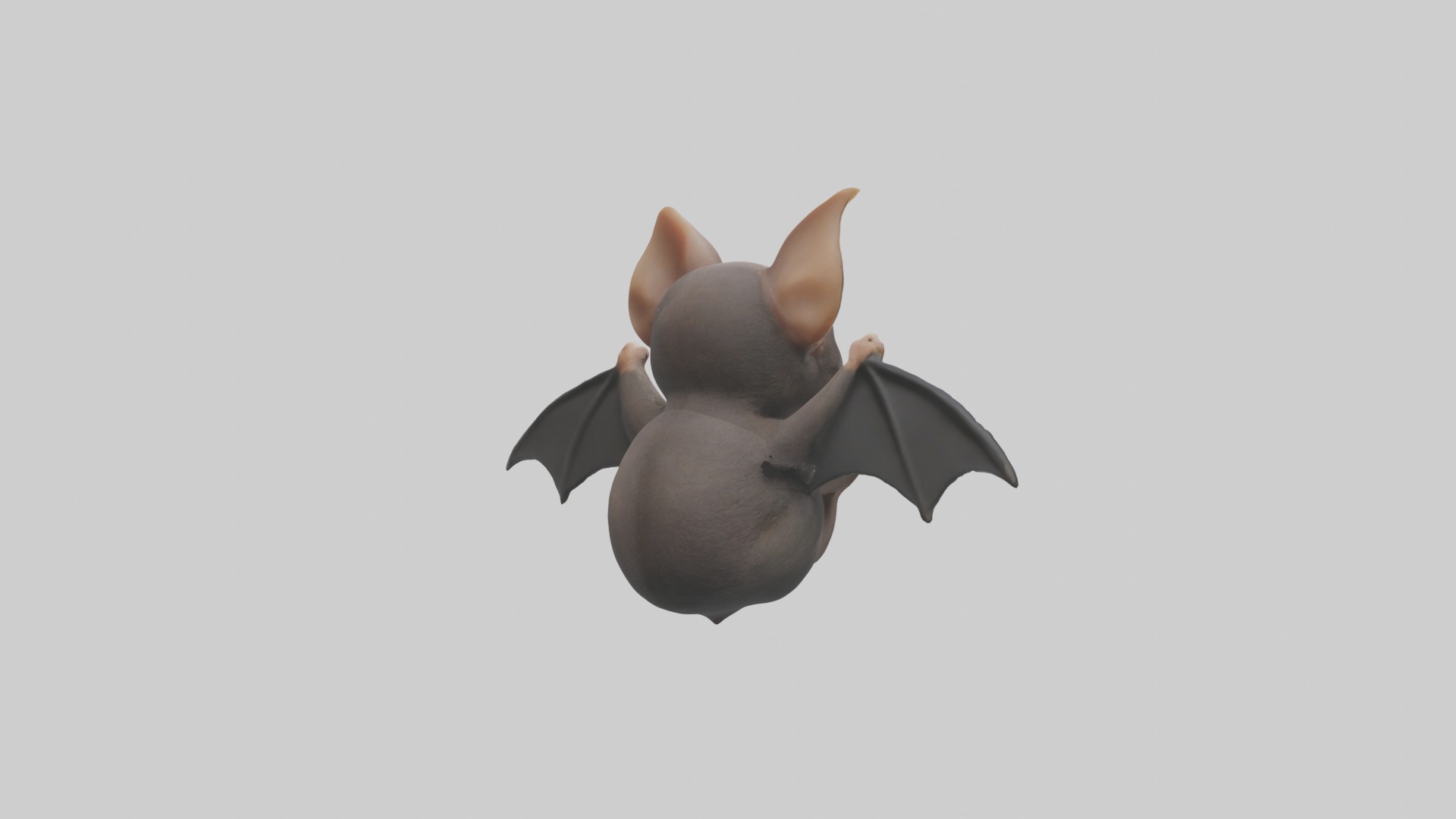 Babybat Model 1 Low-poly 3D model_3