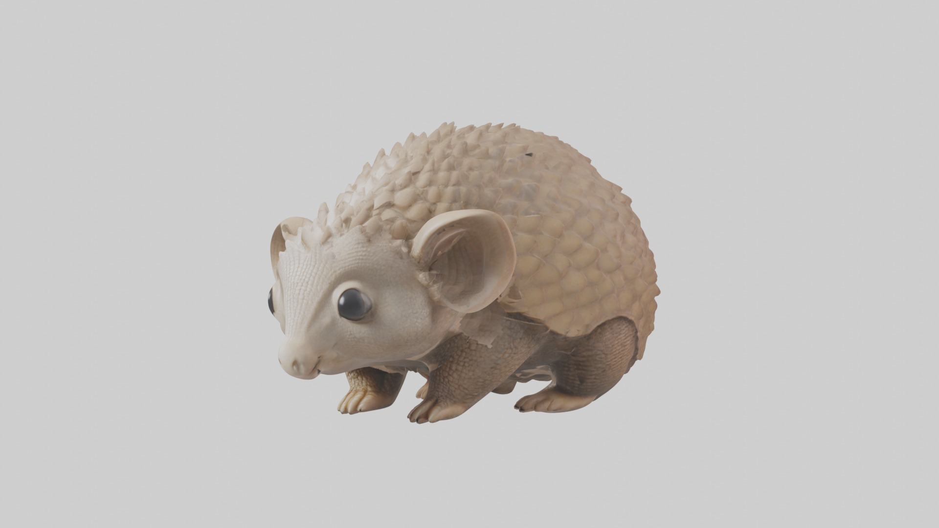 Babyarmadillo Model 1 Low-poly 3D model_5