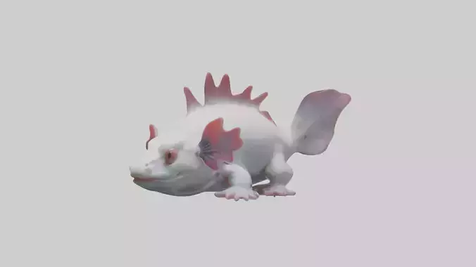 Axolotl Model 1 Low-poly 3D model