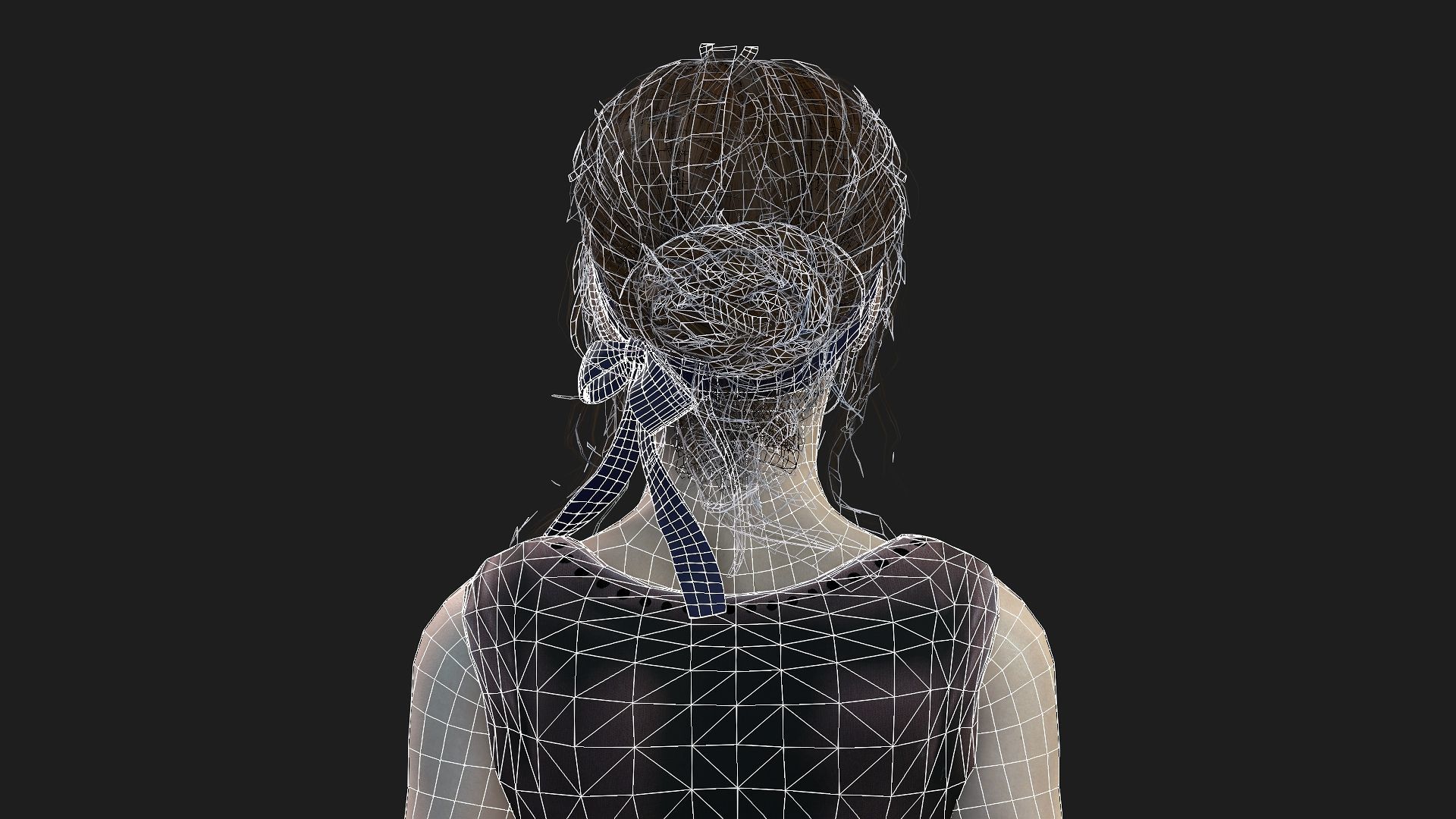 Beautiful Woman Game-Ready Model 3D model_20