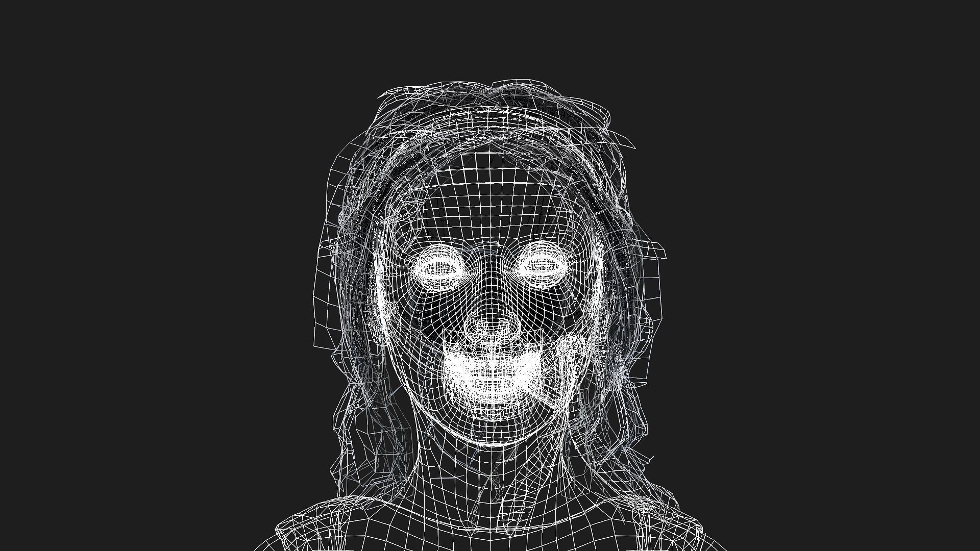 Beautiful Woman Game-Ready Model 3D model_11