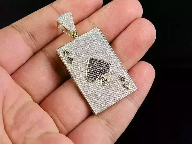 Ace in the Heart  A Diamond Encrusted Locket