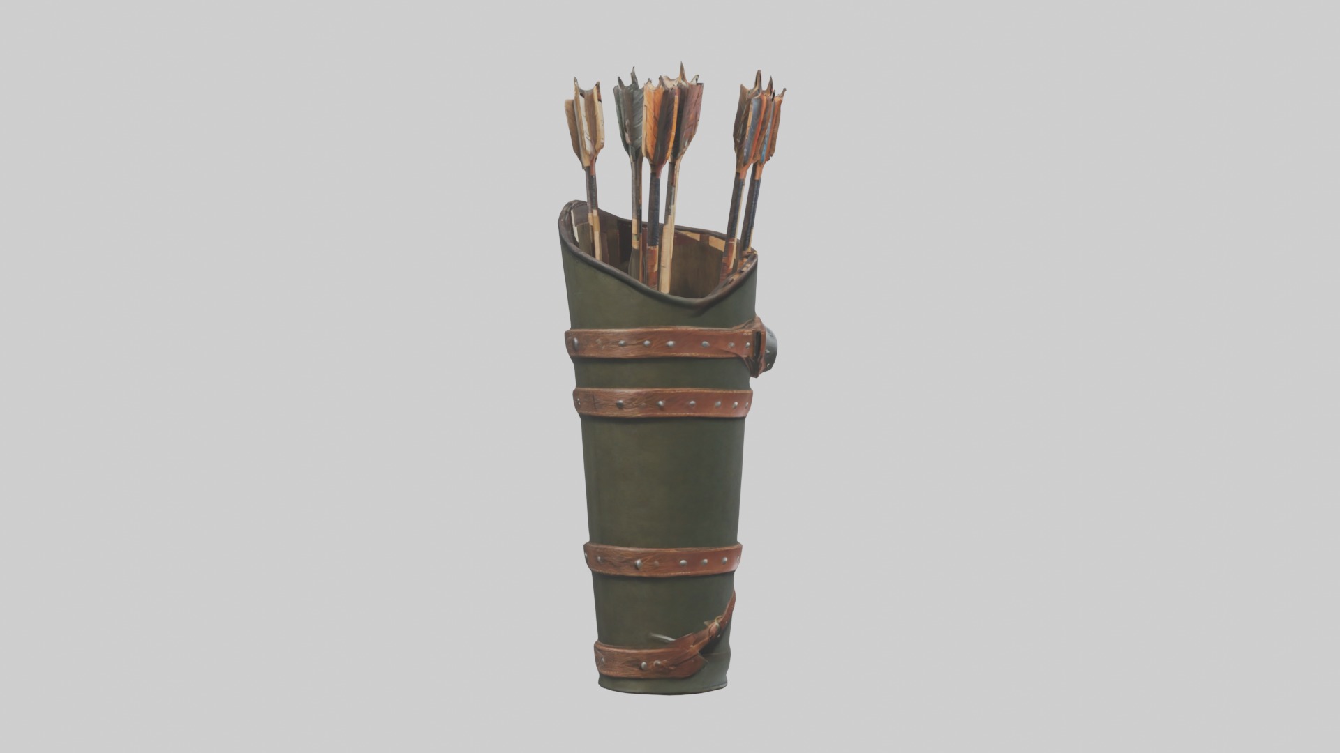 Arrowquiver Model 1 Low-poly 3D model_7
