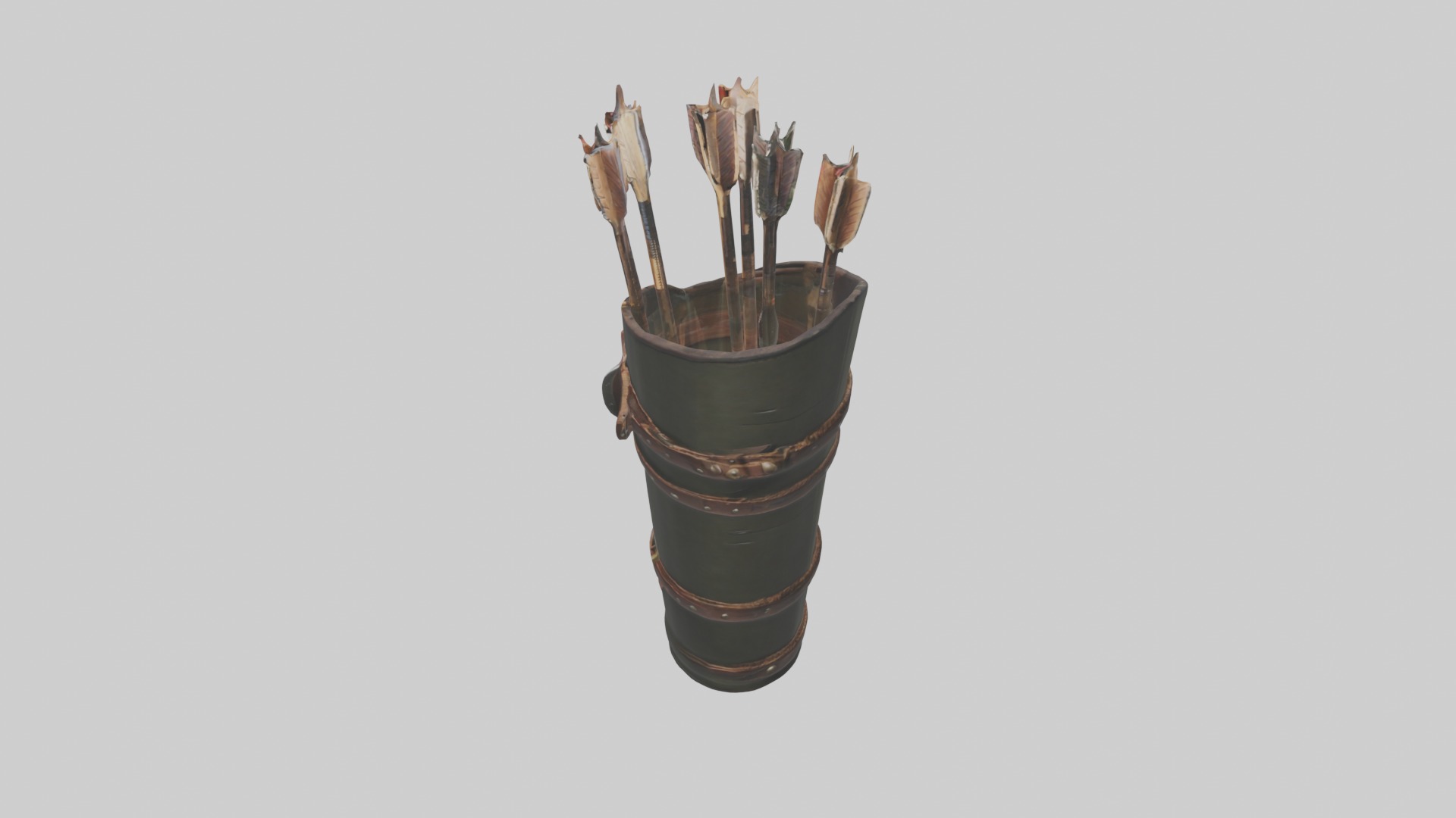 Arrowquiver Model 1 Low-poly 3D model_11