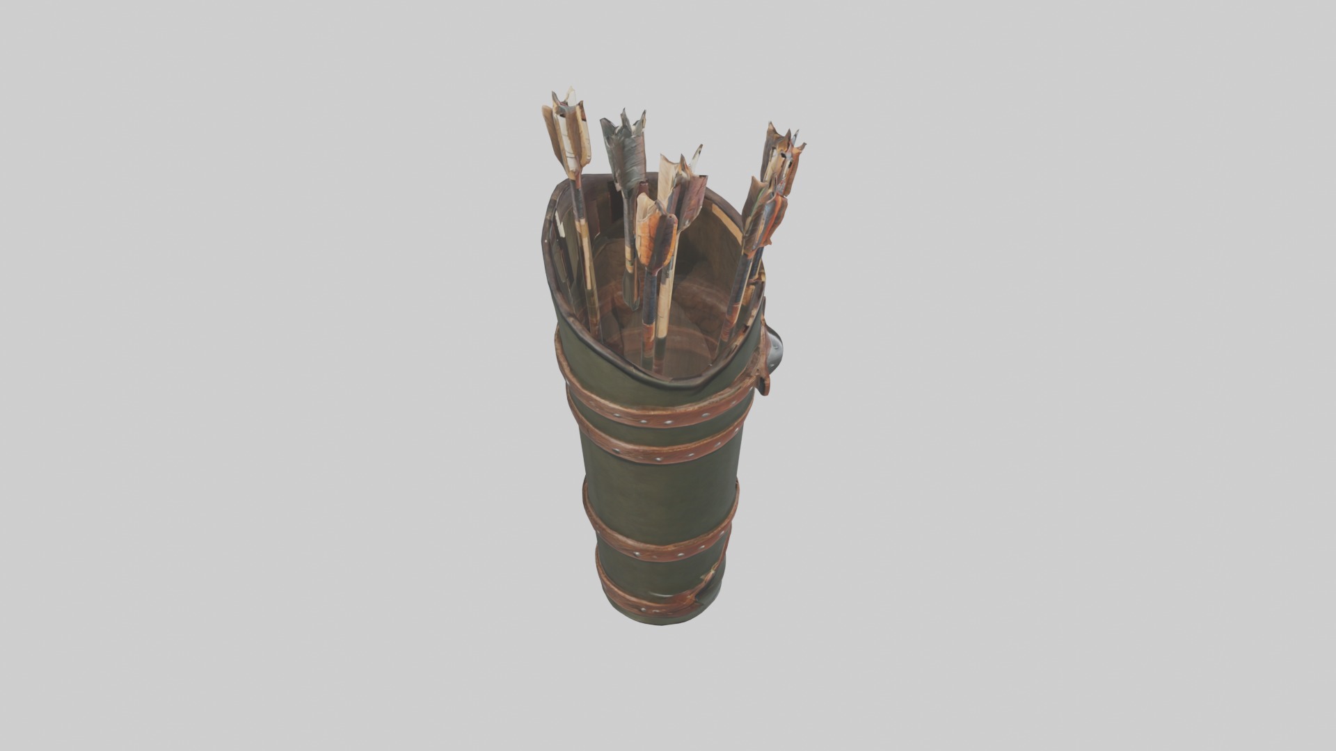 Arrowquiver Model 1 Low-poly 3D model_12