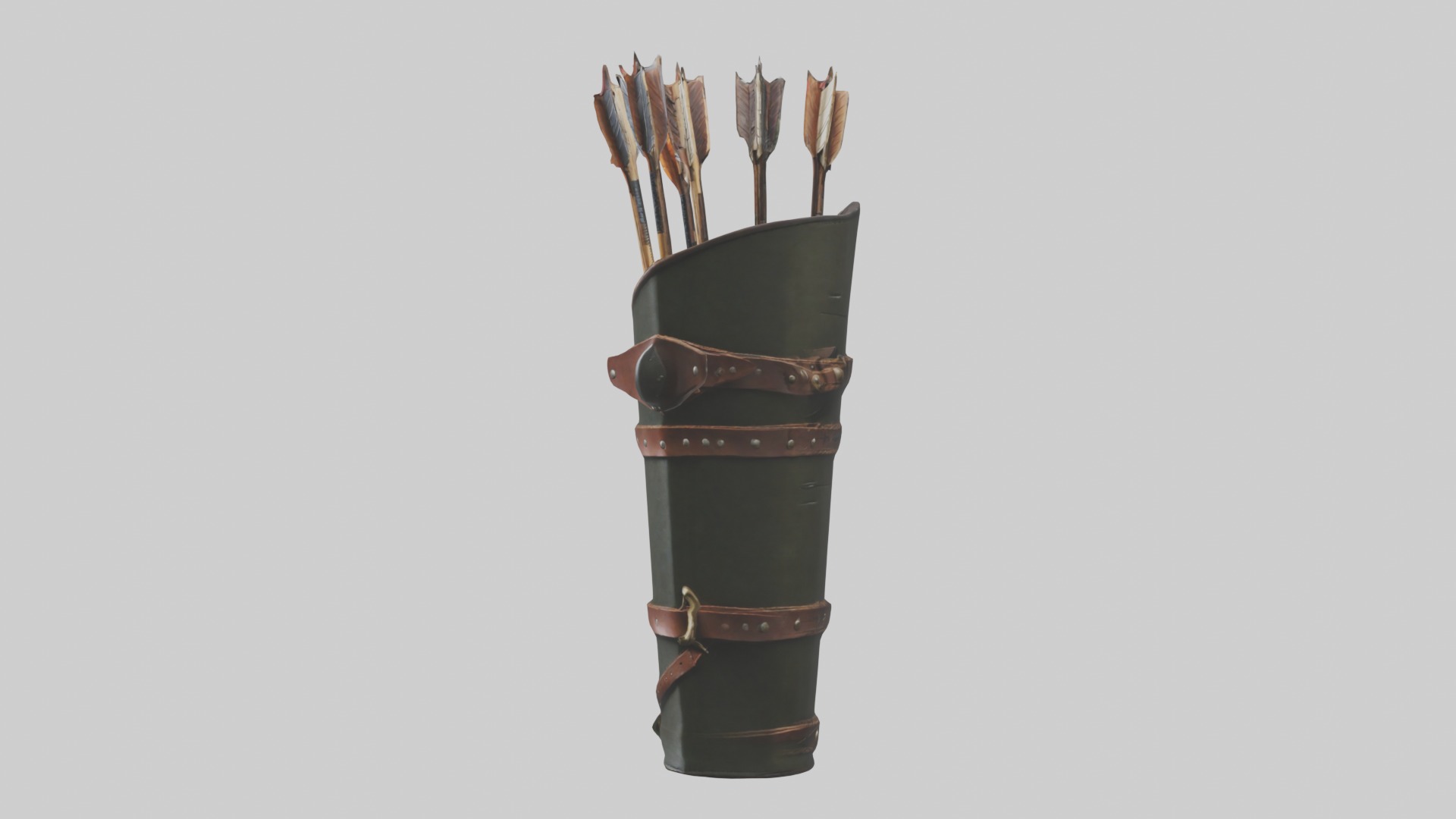 Arrowquiver Model 1 Low-poly 3D model_4