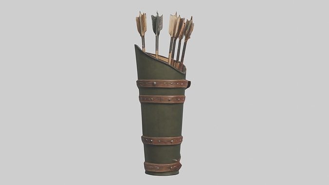 Arrowquiver Model 1 Low-poly 3D model