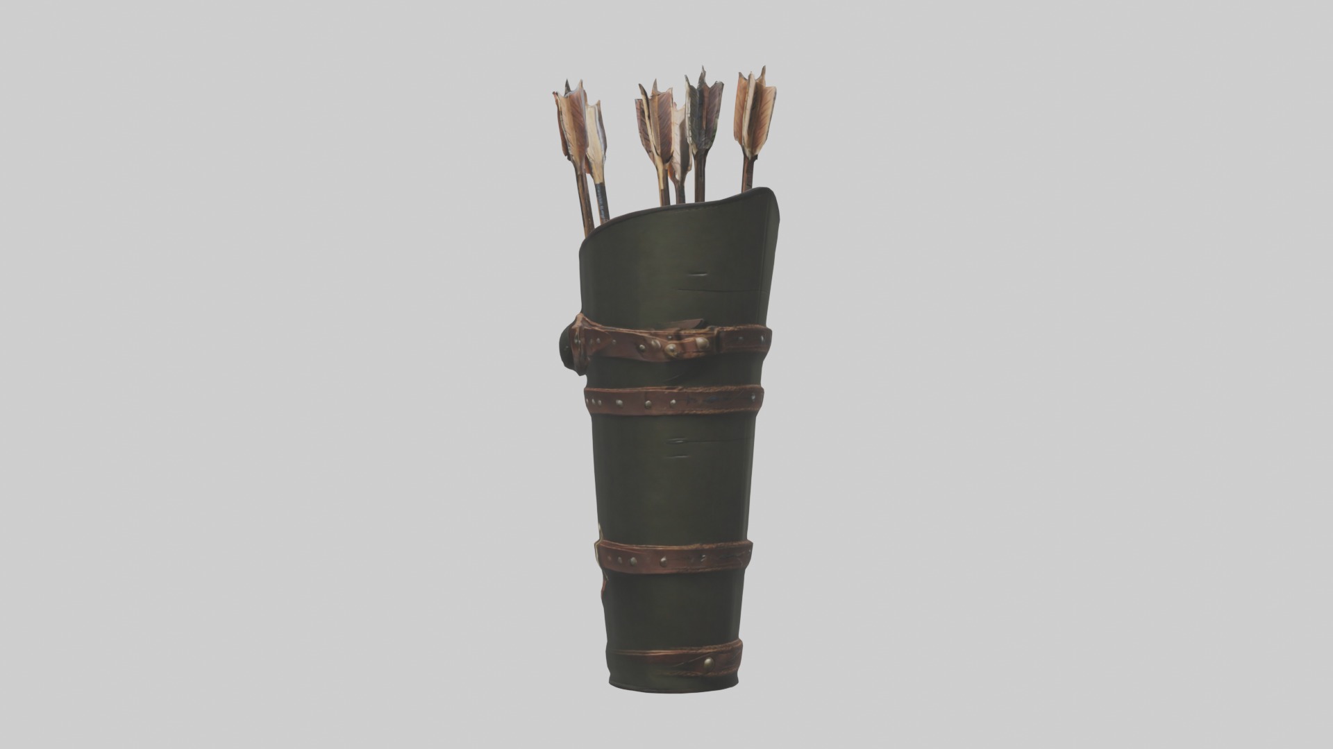 Arrowquiver Model 1 Low-poly 3D model_6